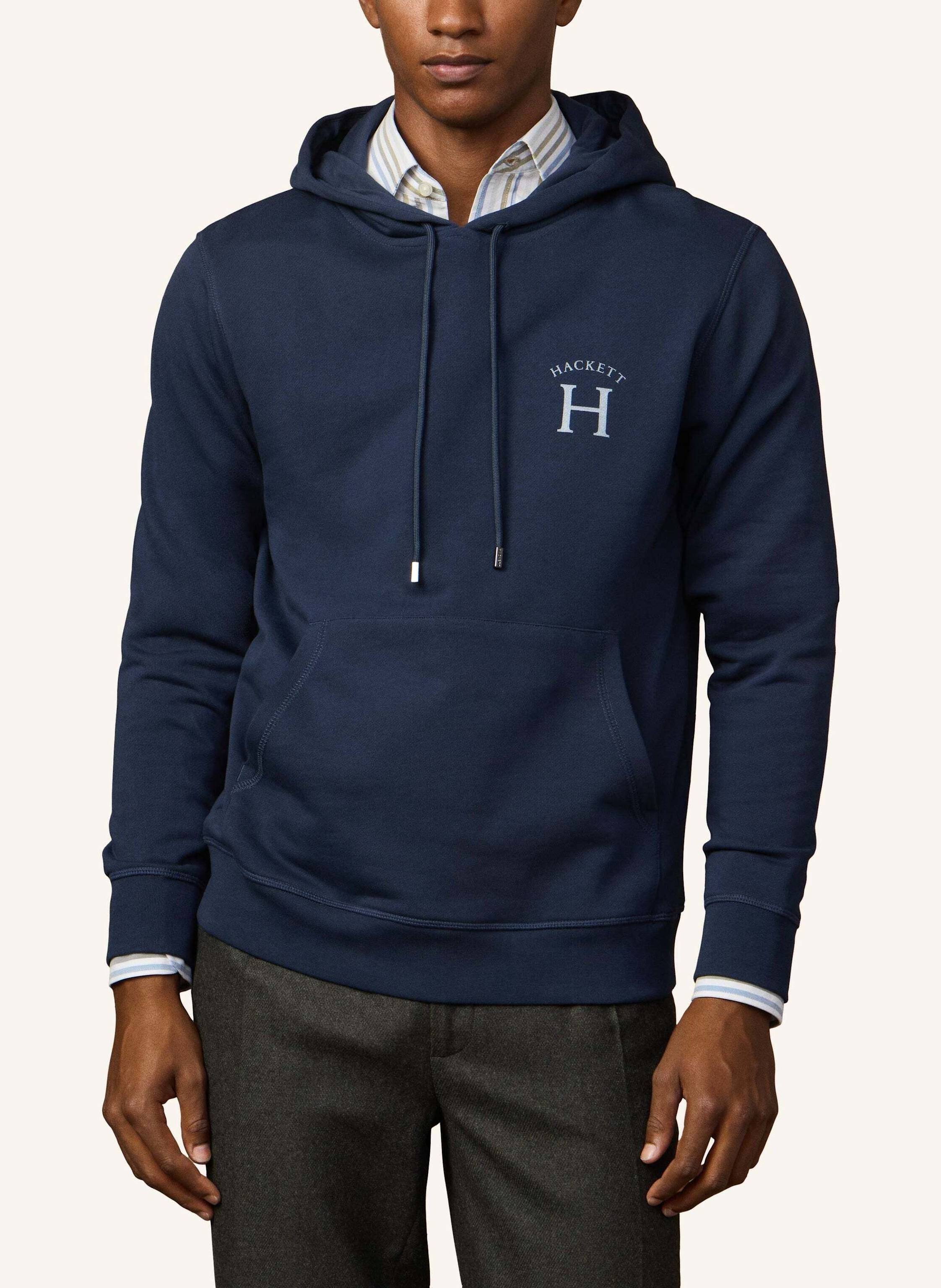 Thumbnail - Hackett London Hoodieshirt Heritage Ess Hoody blau