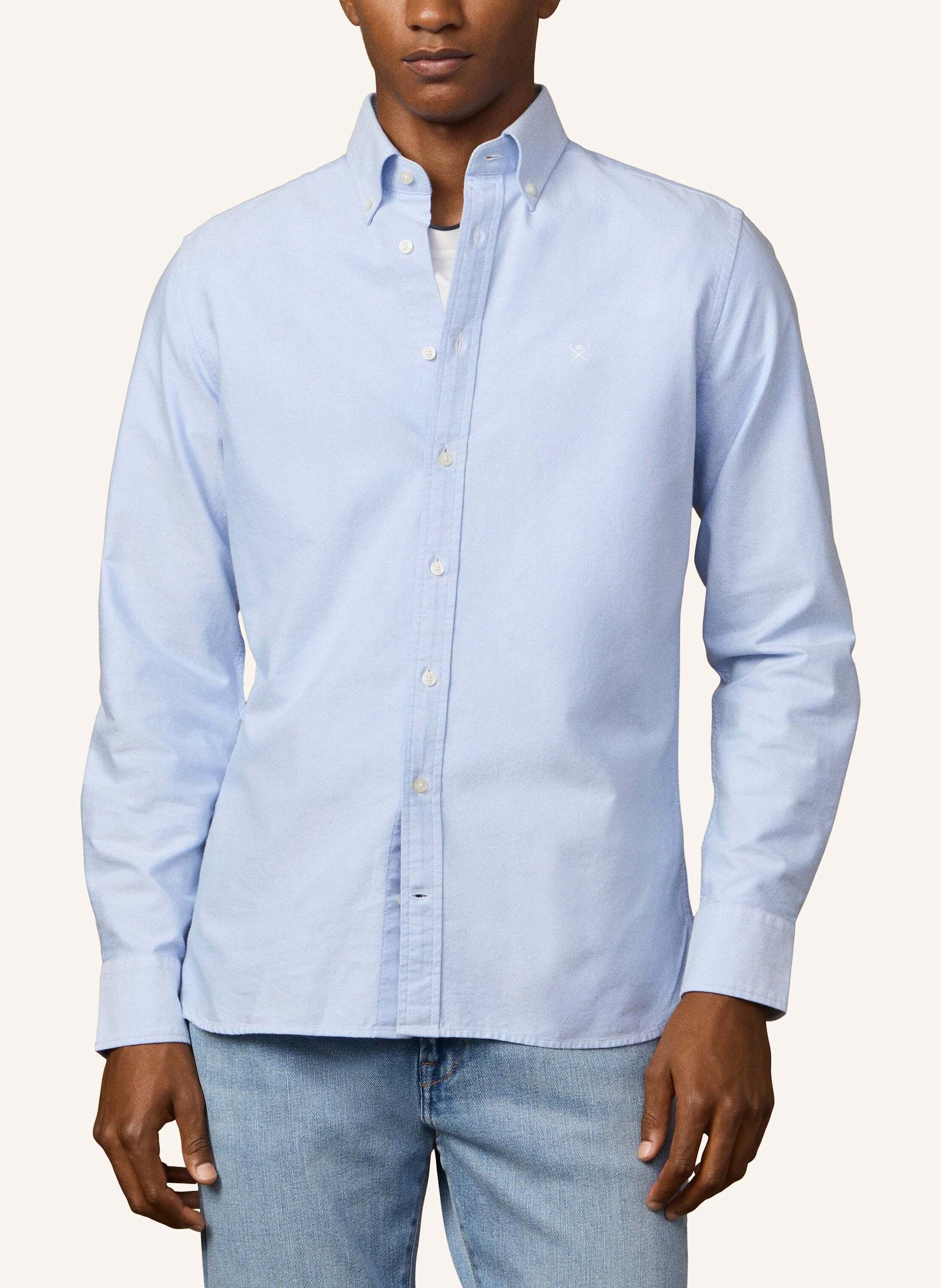 Thumbnail - Hackett London Freizeithemd Heritage Oxford blau