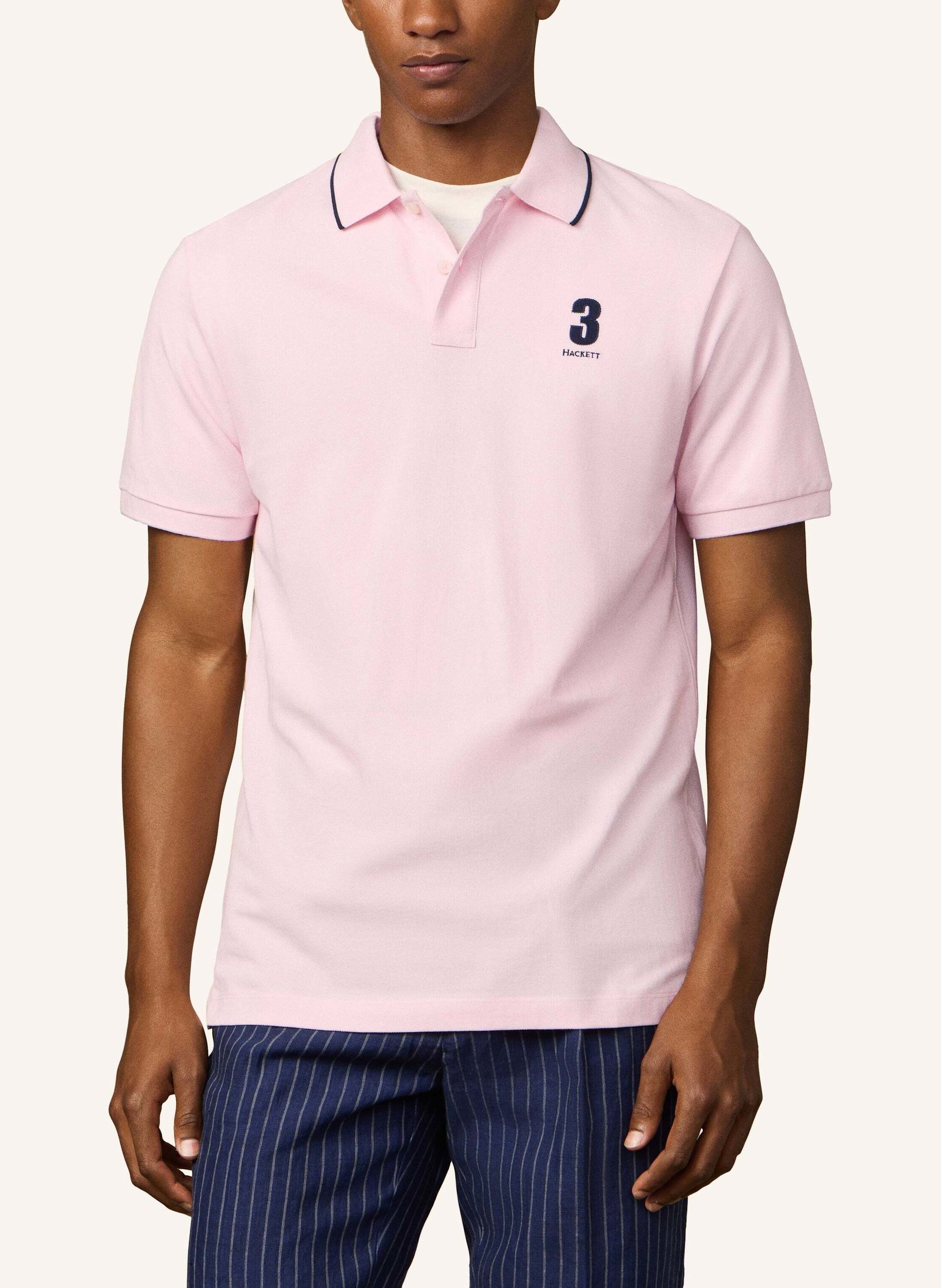 Thumbnail - Hackett London Poloshirt Heritage Nbr Polo rosa