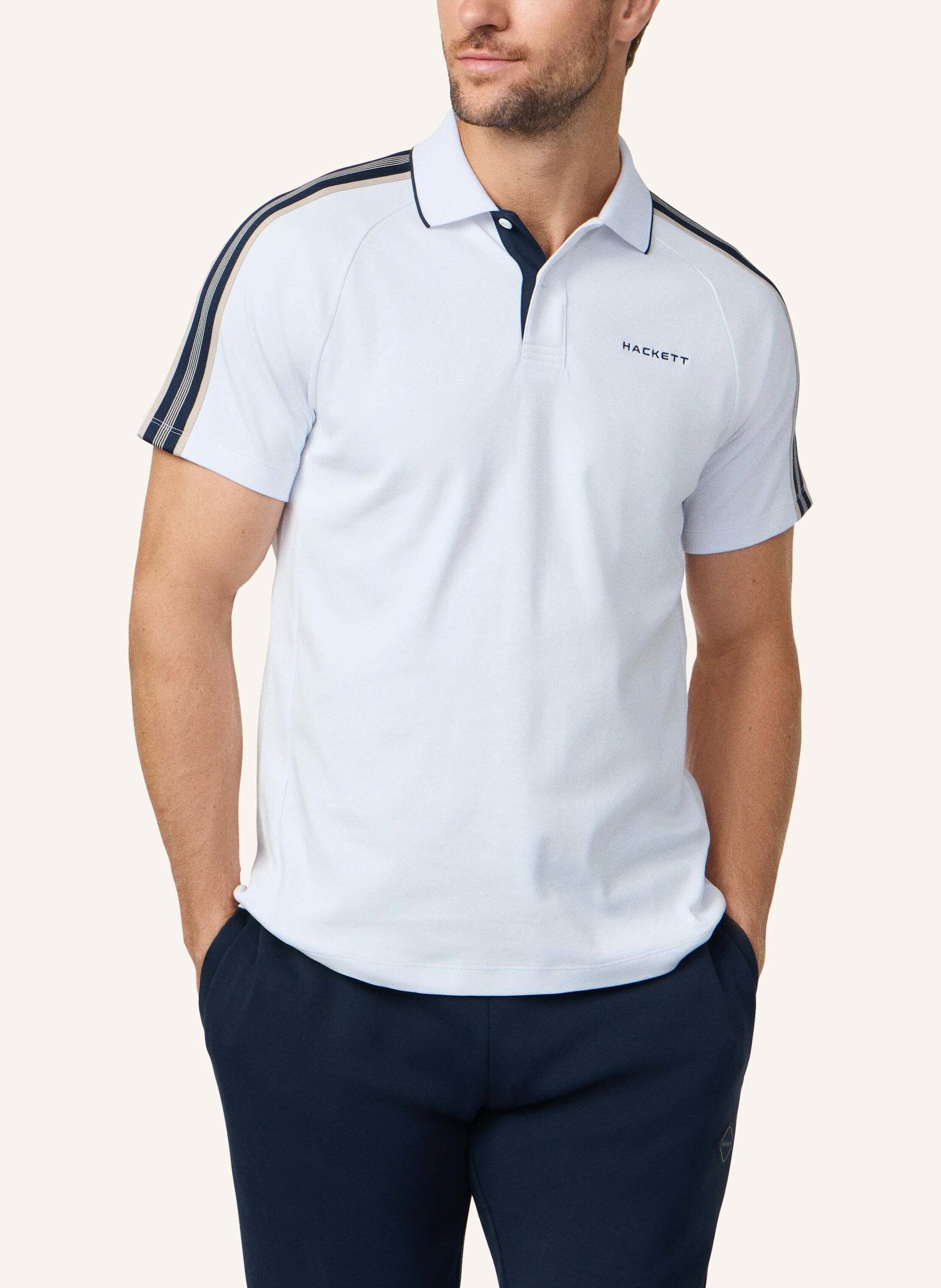 Thumbnail - Hackett London Poloshirt Hs Tape Polo weiss