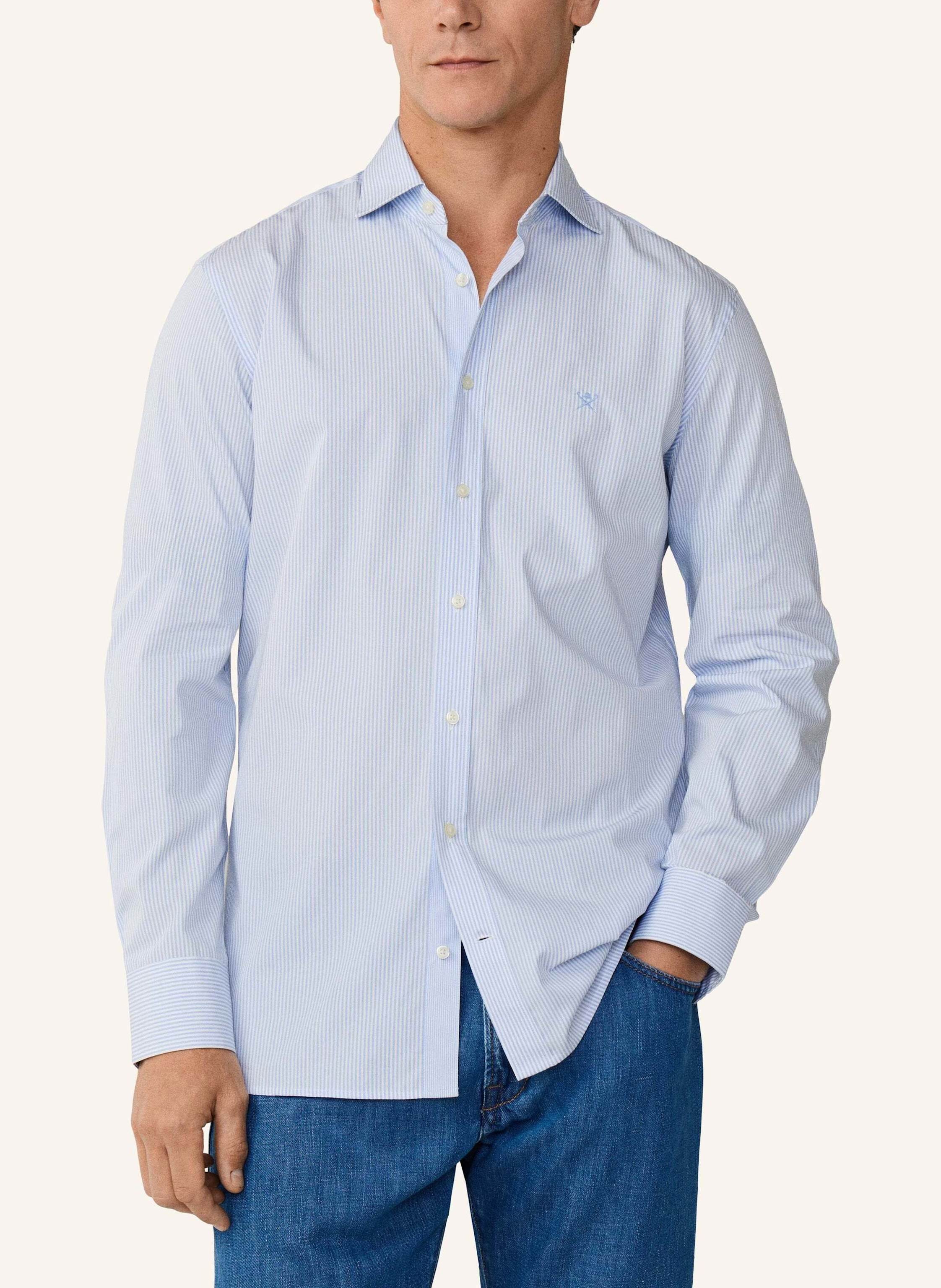 Thumbnail - Hackett London Freizeithemd City Bengal Stripe blau