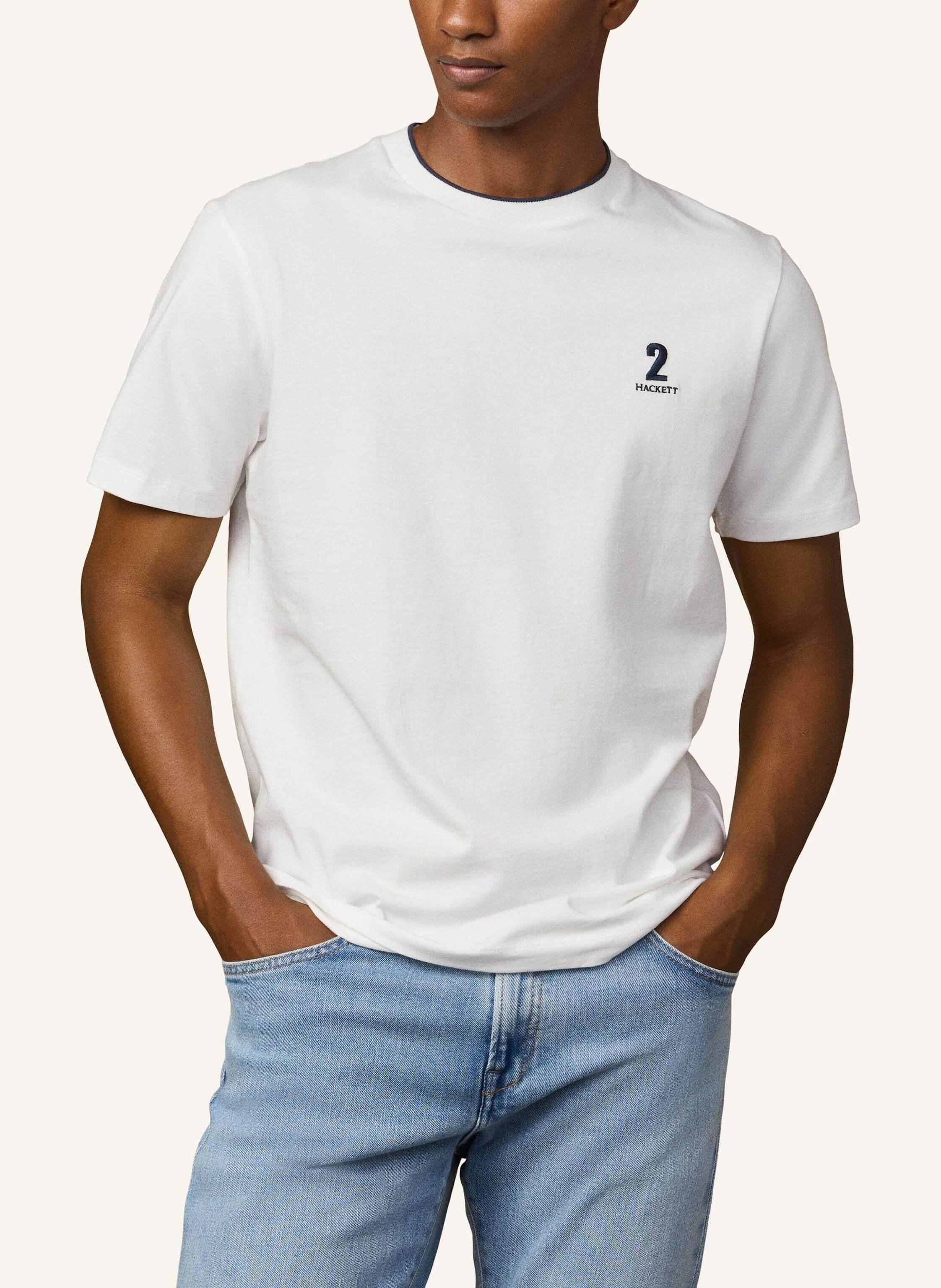 Thumbnail - Hackett London T-Shirt Heritage Nbr Tee weiss