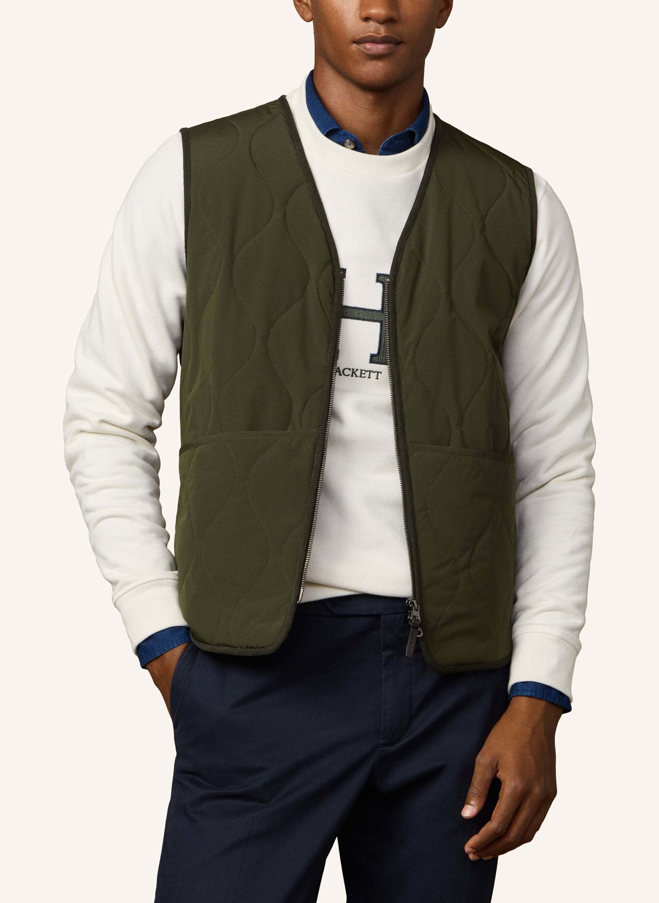 Thumbnail - Hackett London Gilet H Trail Vest gruen