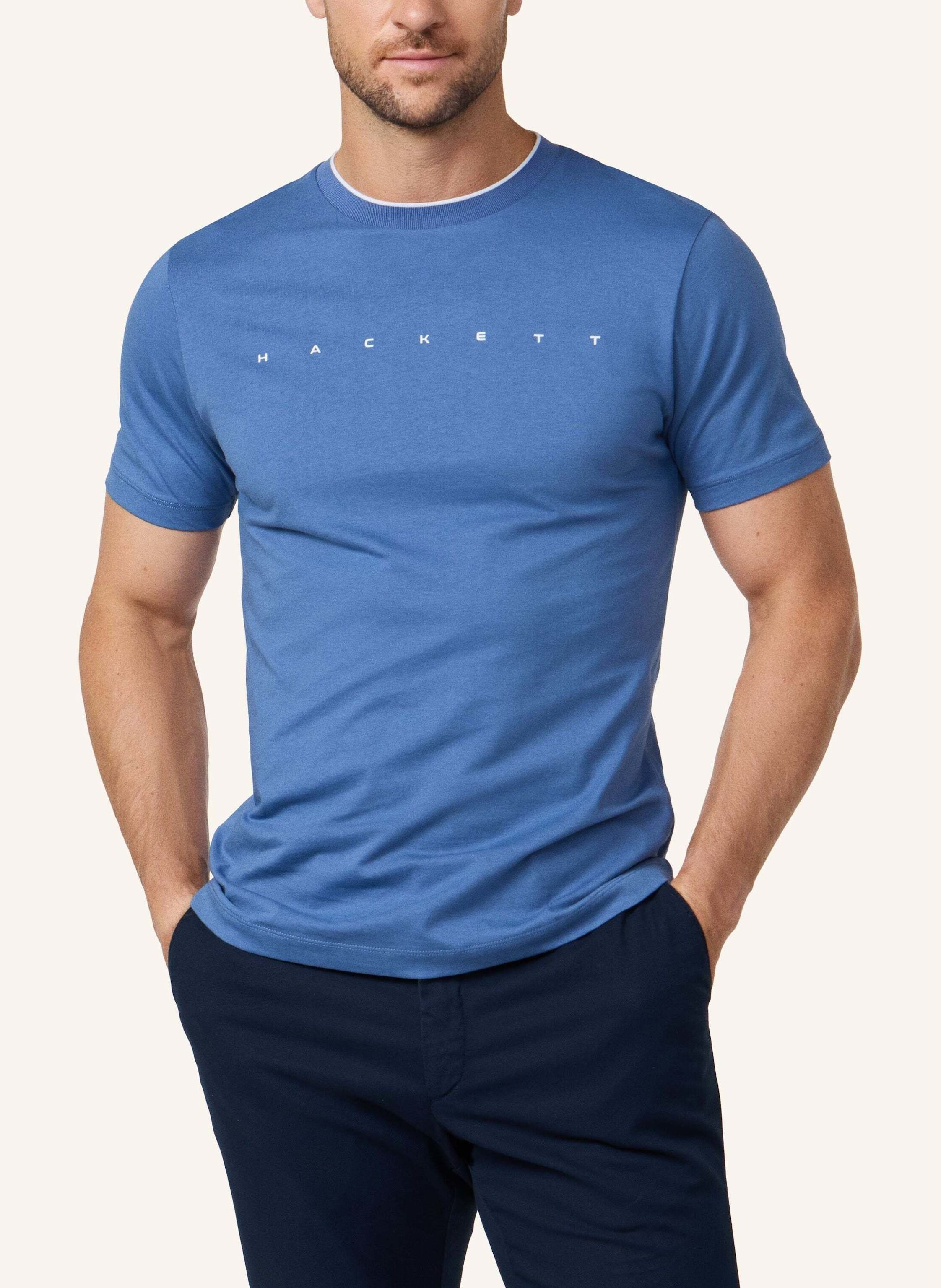 Thumbnail - Hackett London T-Shirt Hs Essential Tee blau
