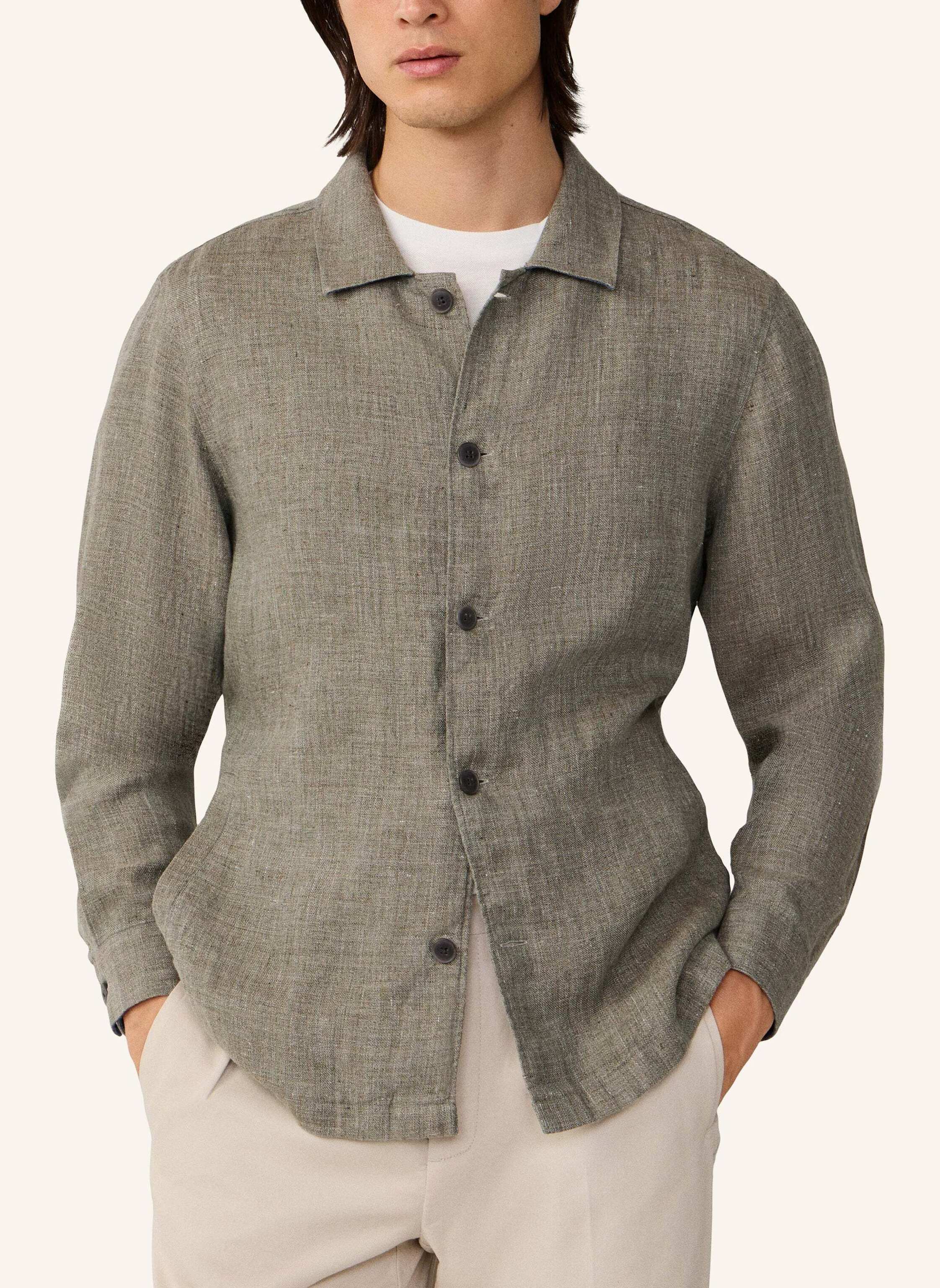 Thumbnail - Hackett London Fieldjacket Linen Blouson O/S gruen