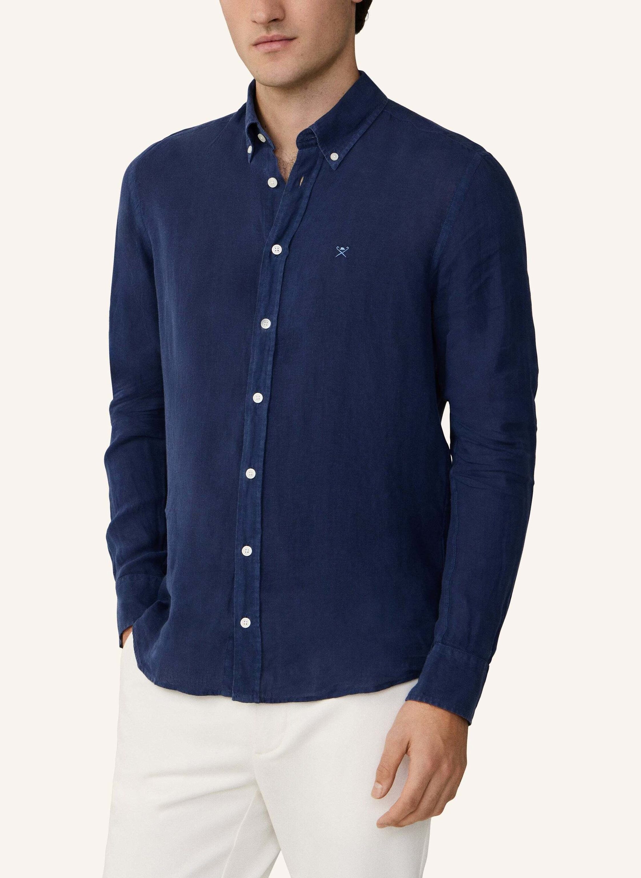 Thumbnail - Hackett London Sweatshirt Ess Gmd Linen Brpt blau