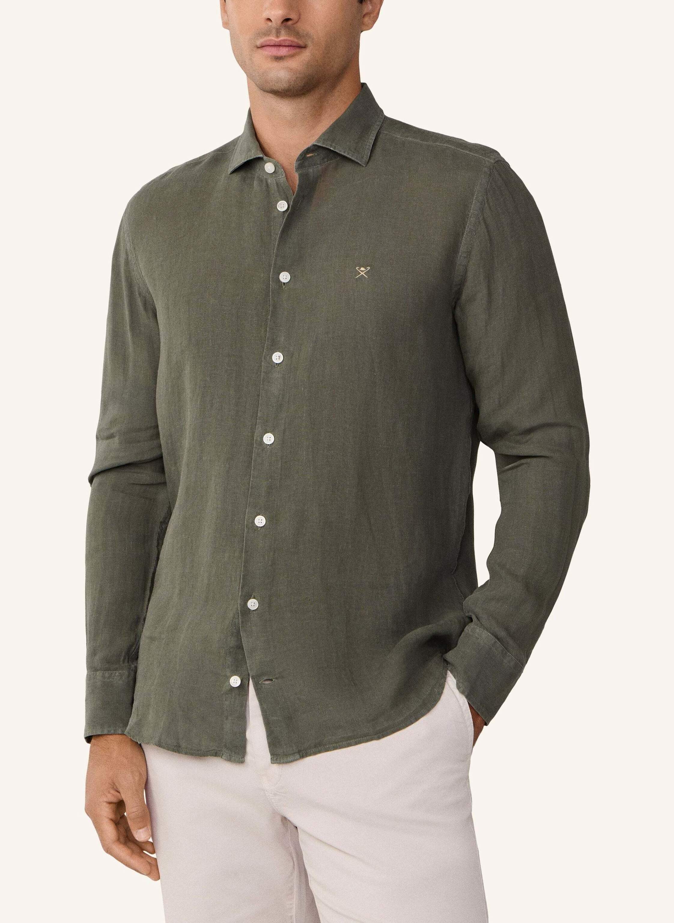 Thumbnail - Hackett London Freizeithemd Ess Gmd Linen Kent gruen