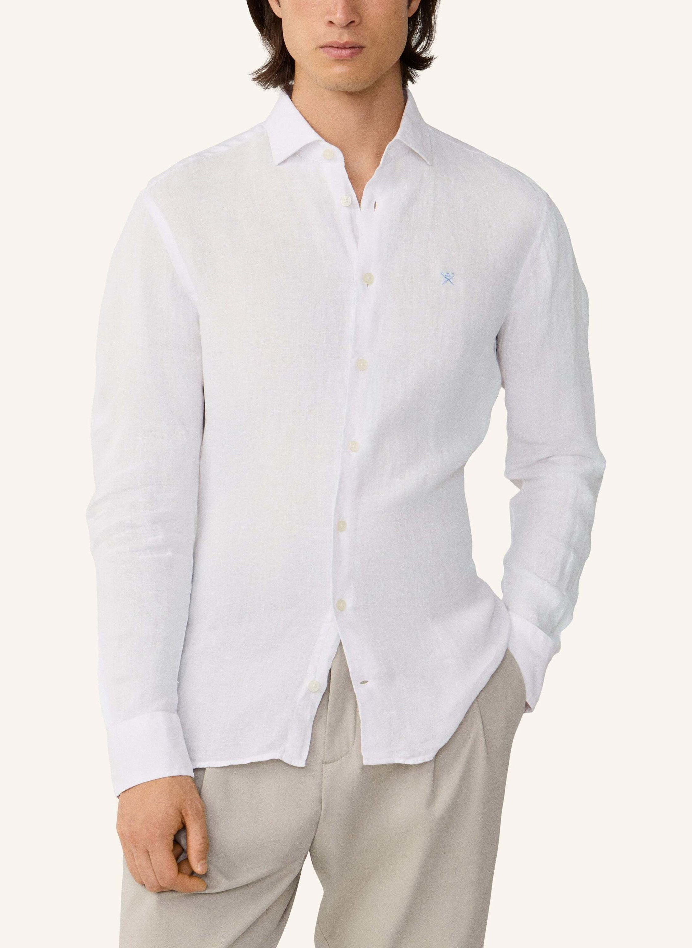 Thumbnail - Hackett London Freizeithemd Ess Gmd Linen Kent weiss