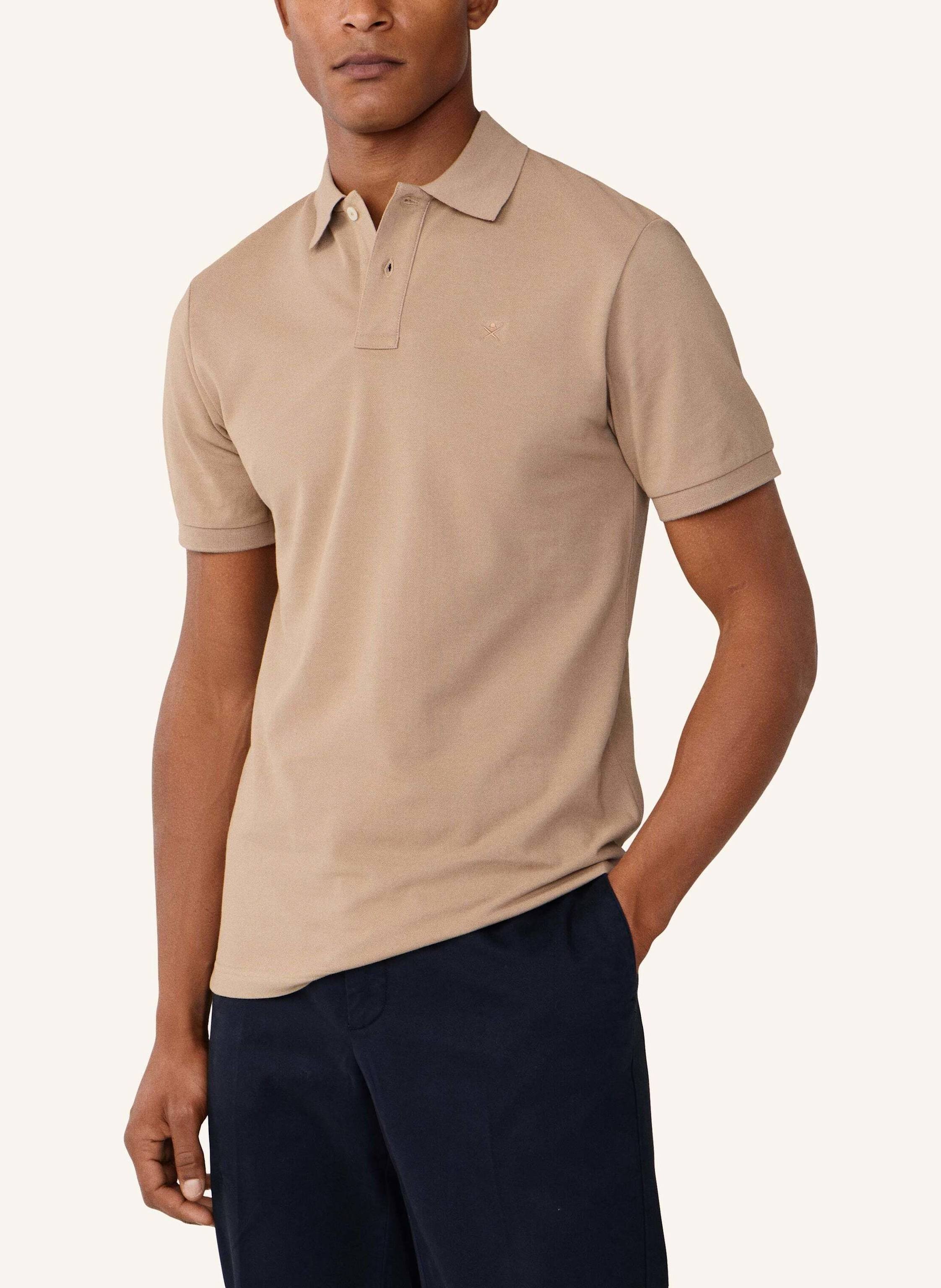 Thumbnail - Hackett London Poloshirt Slim Fit Logo beige