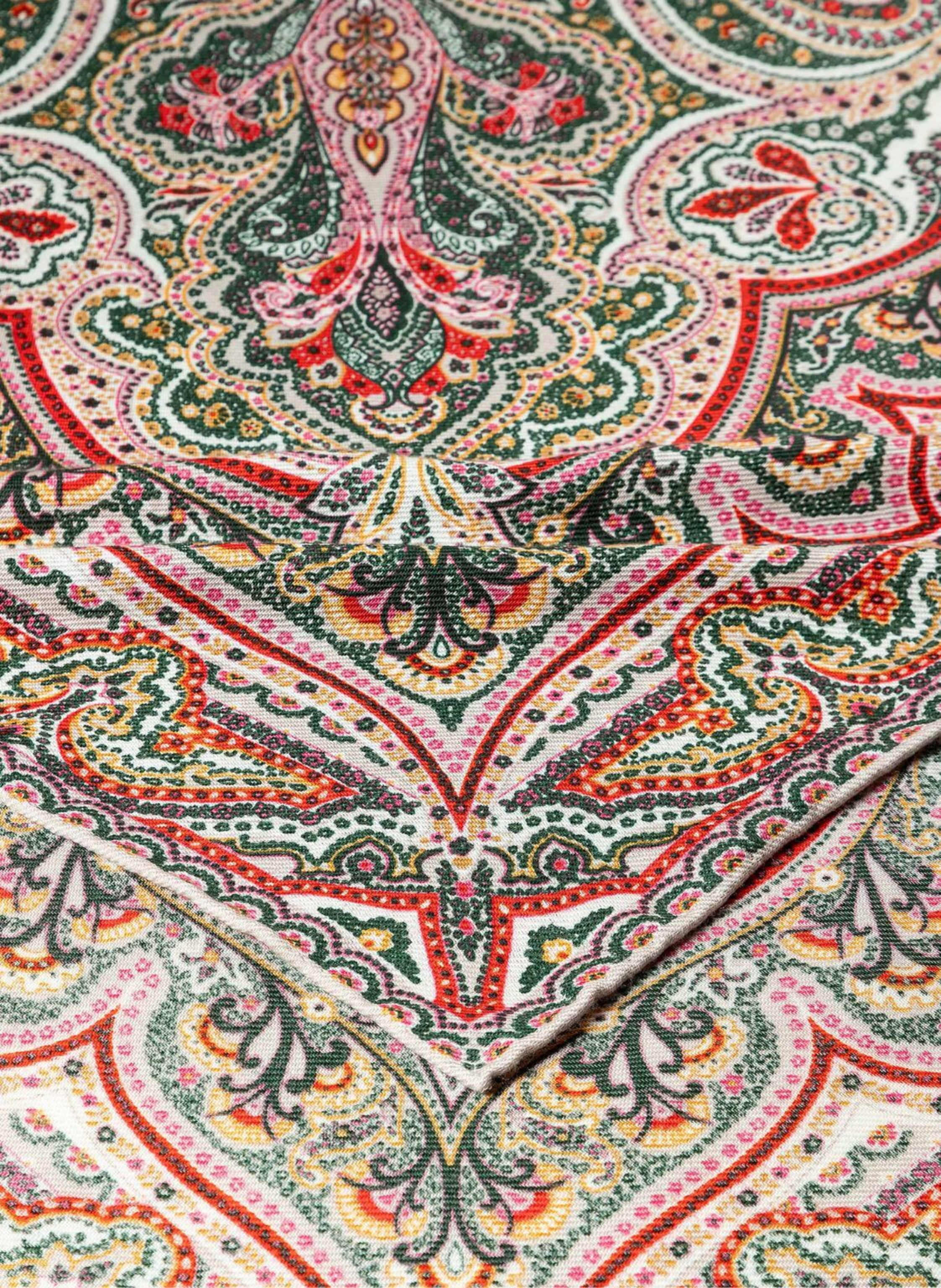 Thumbnail - Roeckl Cashmere-Seidentuch Navona Paisley gruen