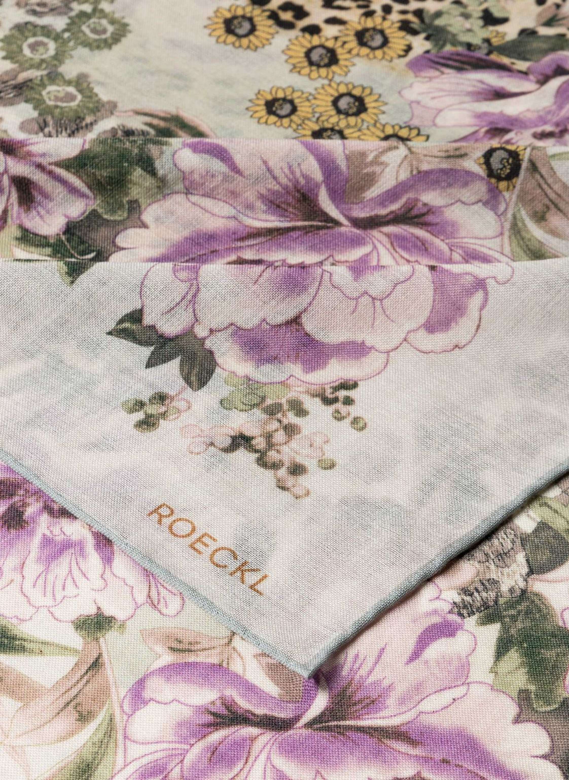 Thumbnail - Roeckl Wolltuch Blooming Wilderness beige