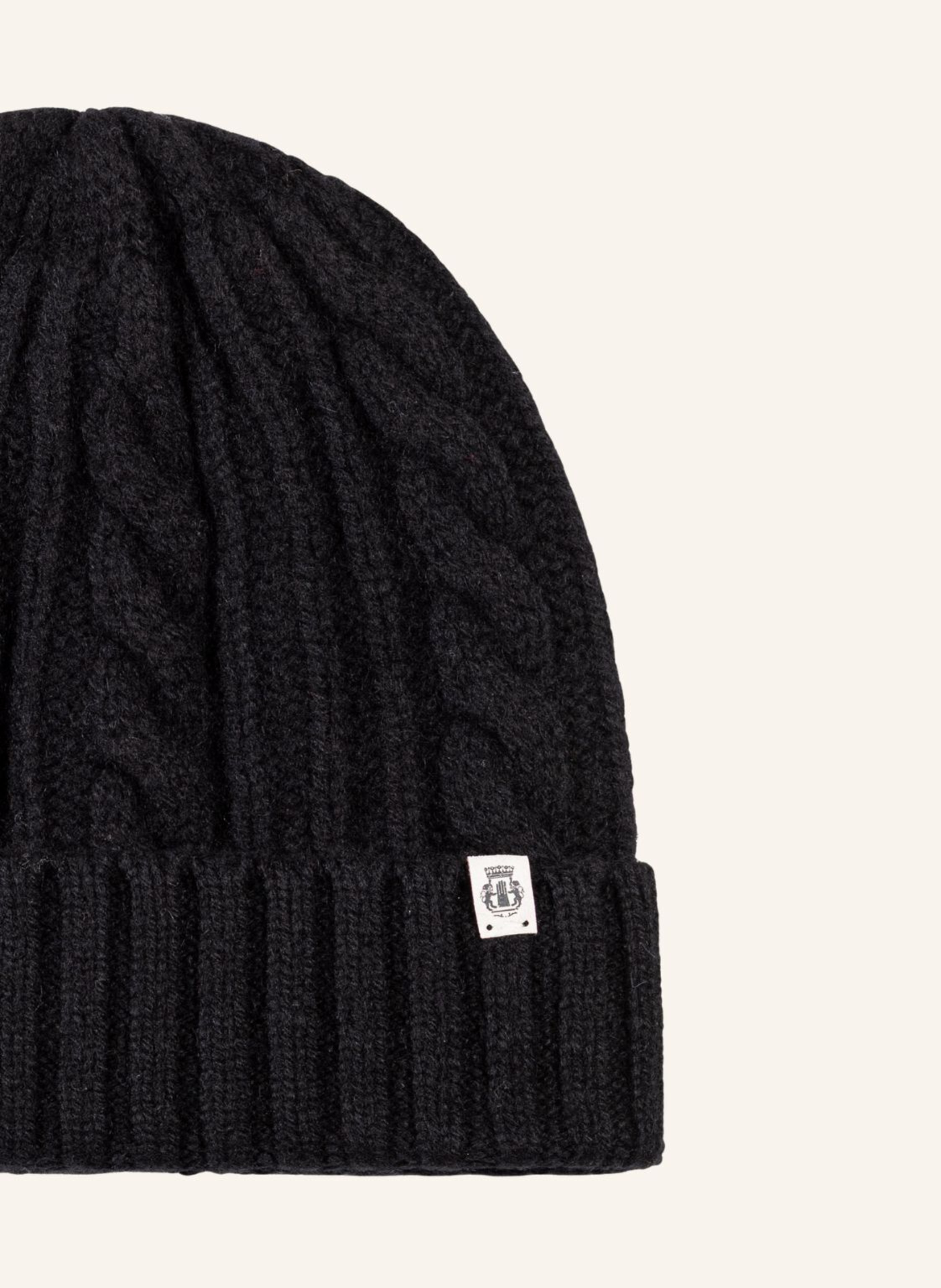 Thumbnail - Roeckl Cashmere-Mütze Cabled Charm schwarz