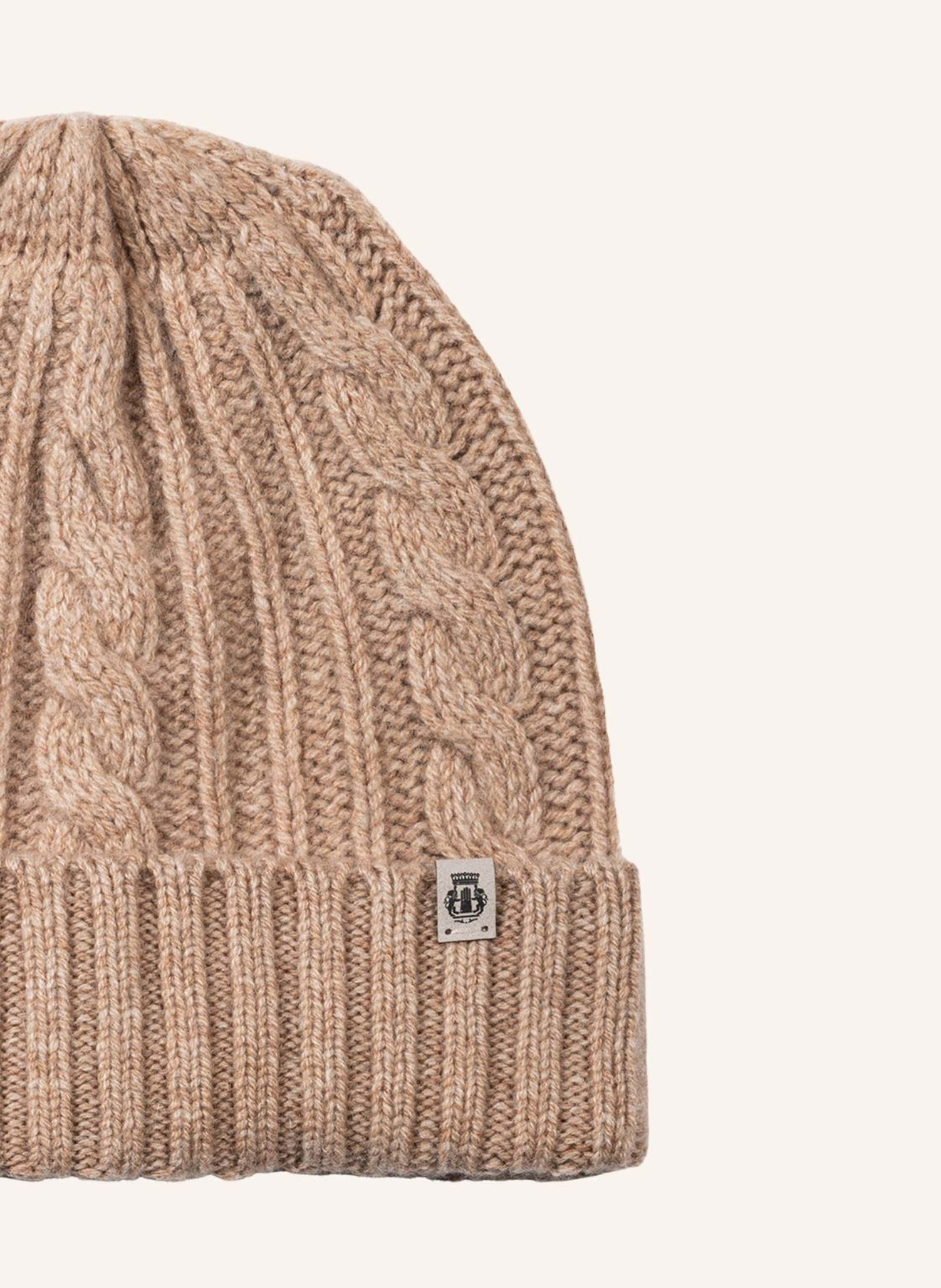 Thumbnail - Roeckl Cashmere-Mütze Cabled Charm beige