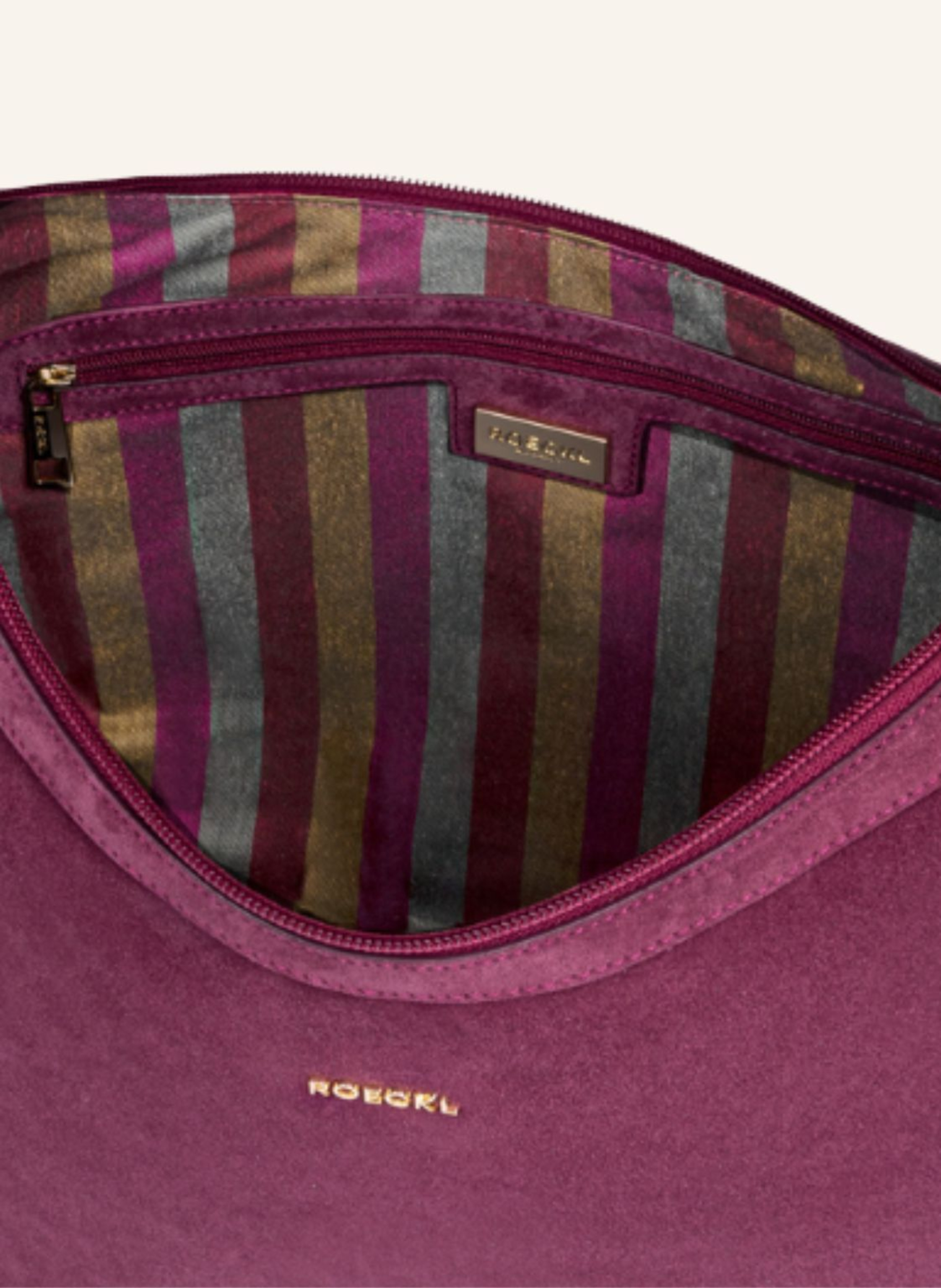 Thumbnail - Roeckl Schultertasche Liberty Nubuk Small rot