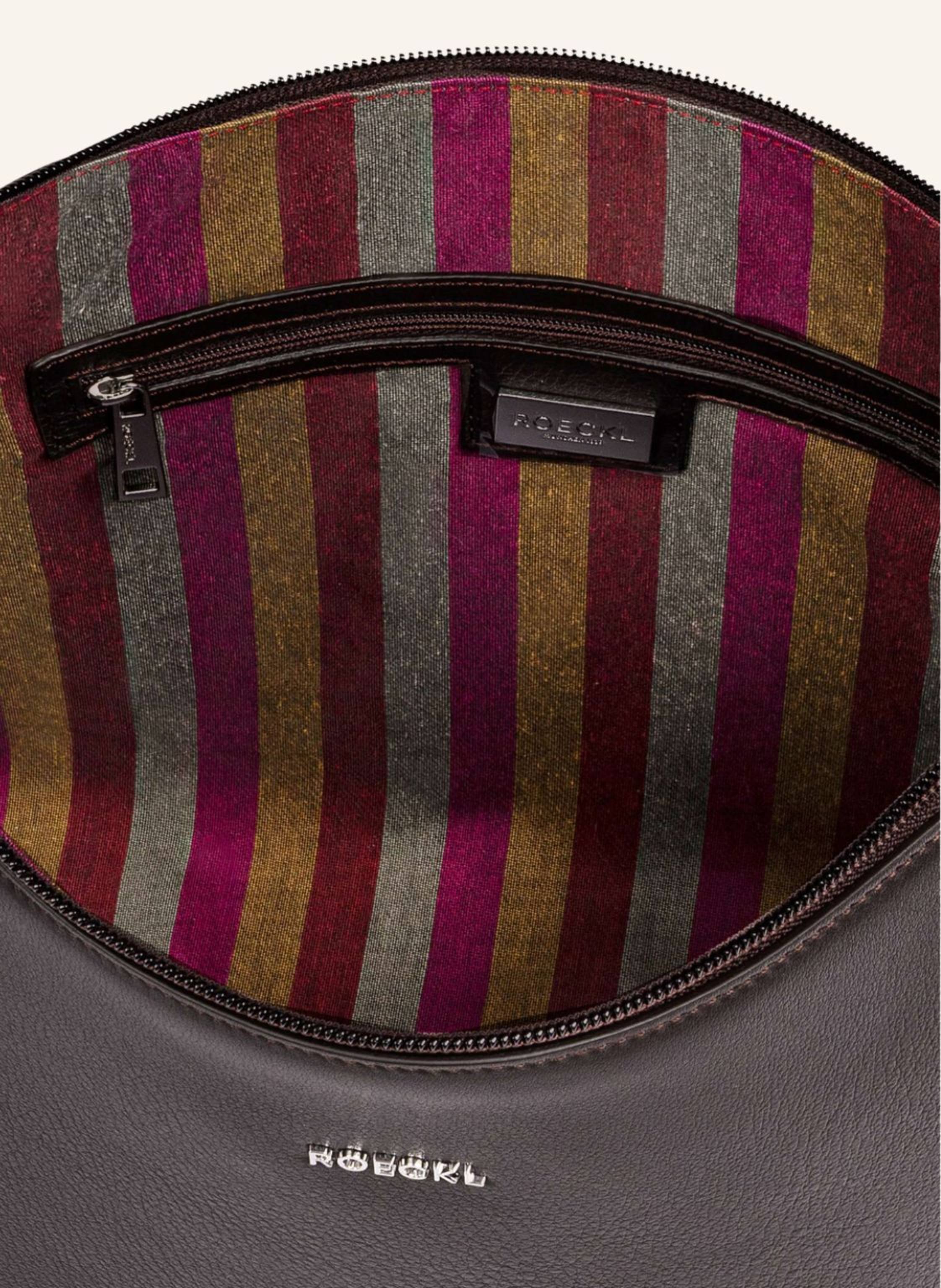 Thumbnail - Roeckl Schultertasche Diana Grained Medium Grained braun