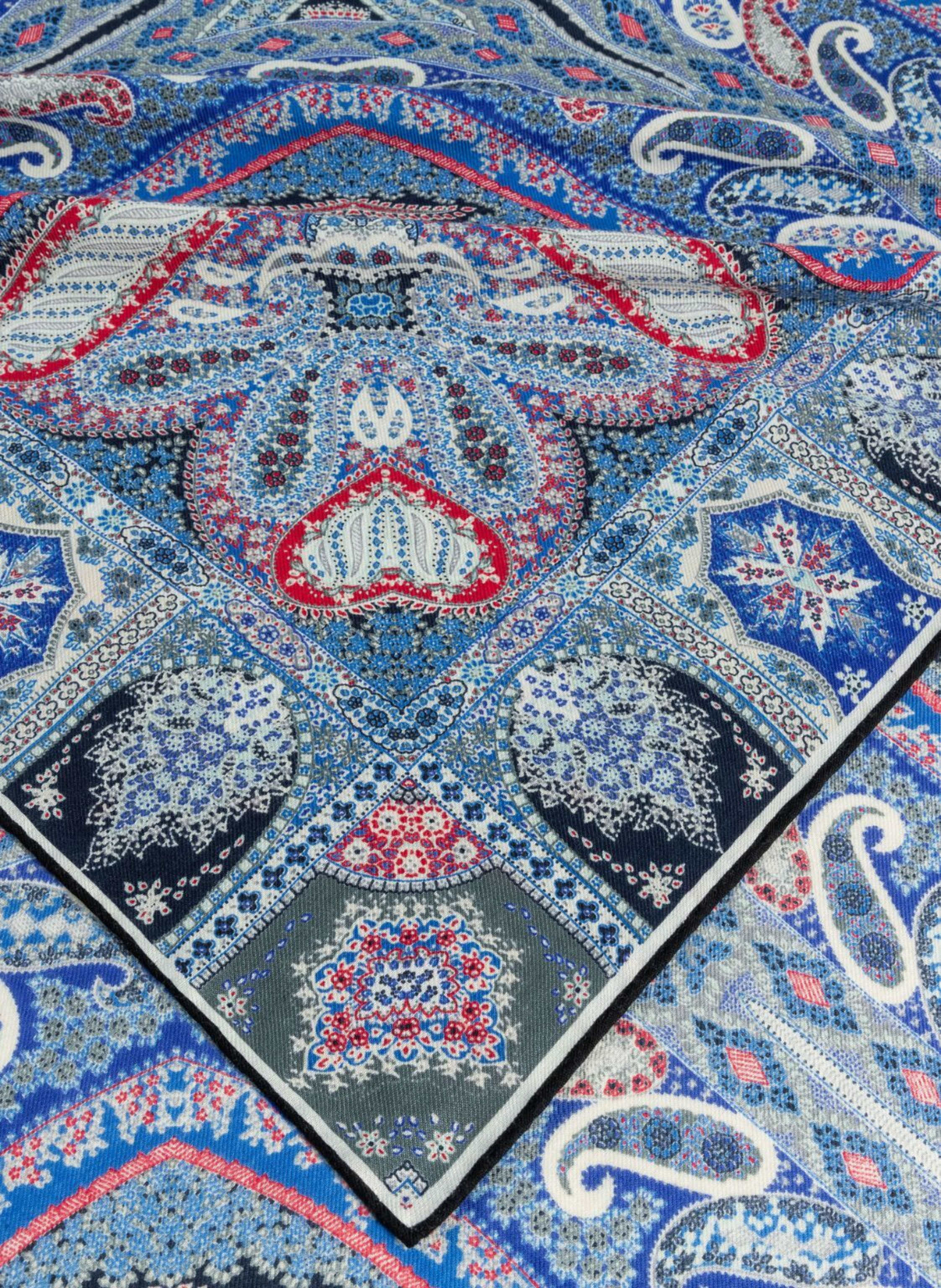 Thumbnail - Roeckl Cashmere-Seidentuch Winter Alhambra blau