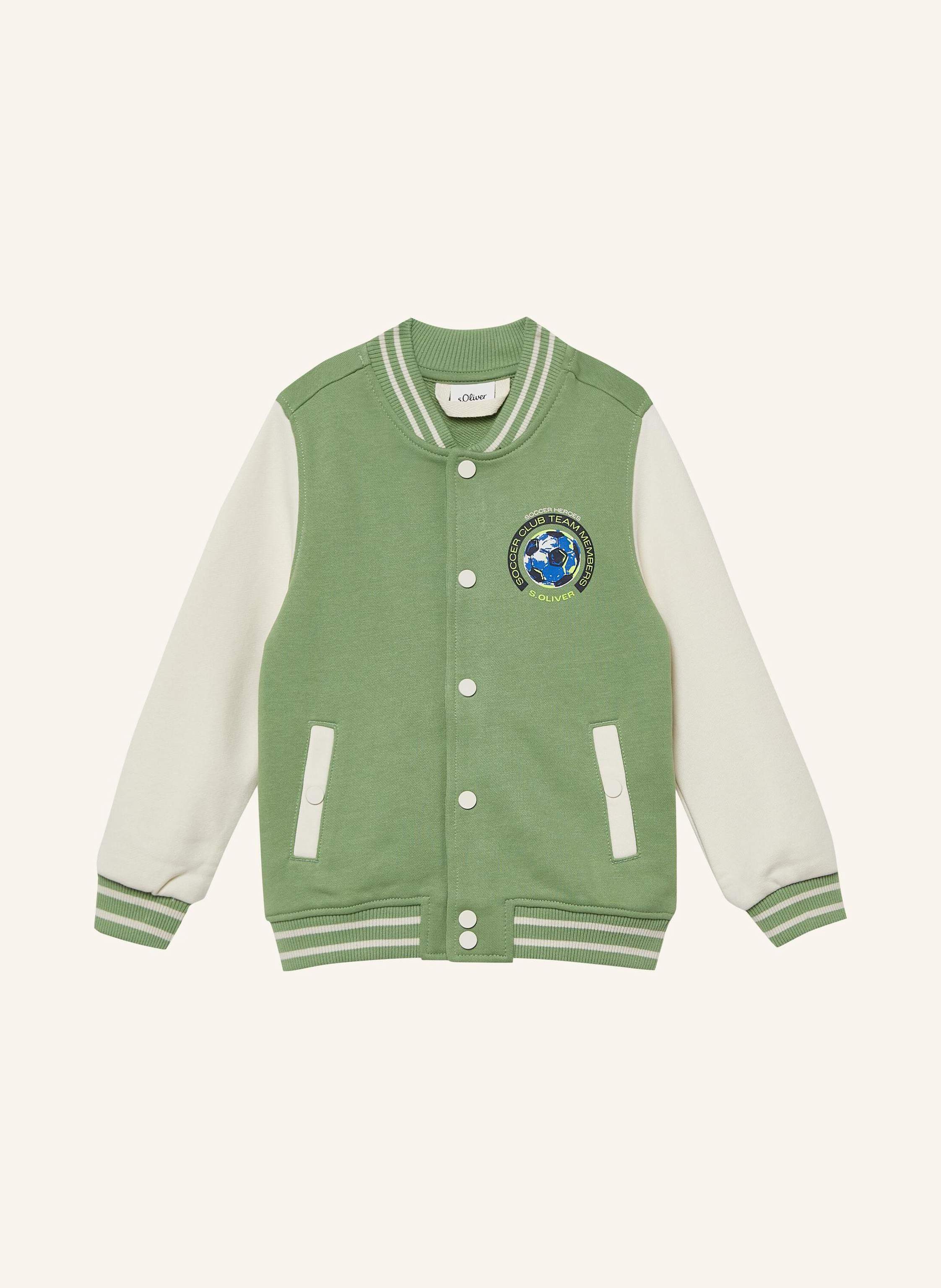 S.Oliver Sweatshirt Jacke gruen