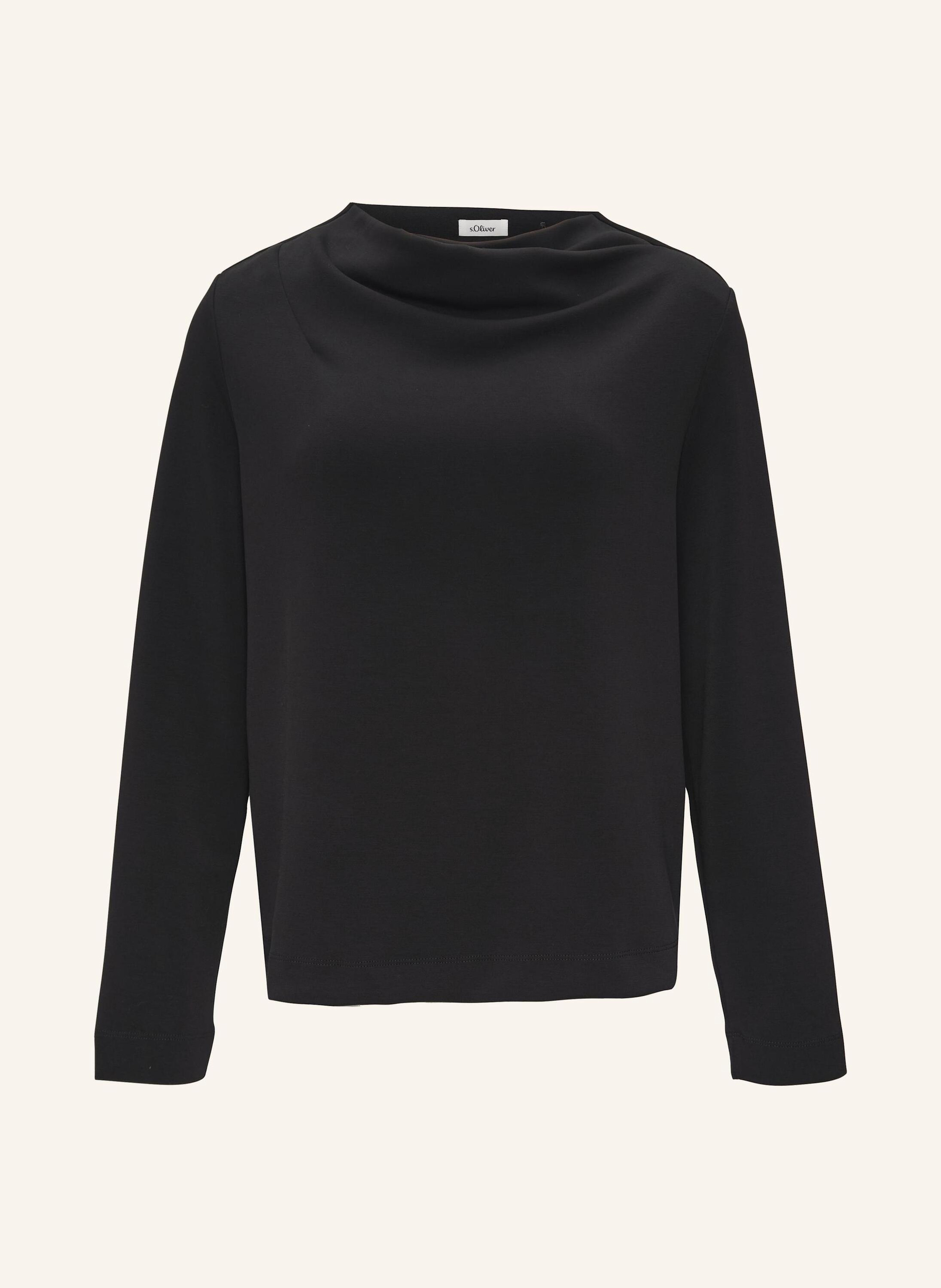 S.Oliver Sweatshirt schwarz