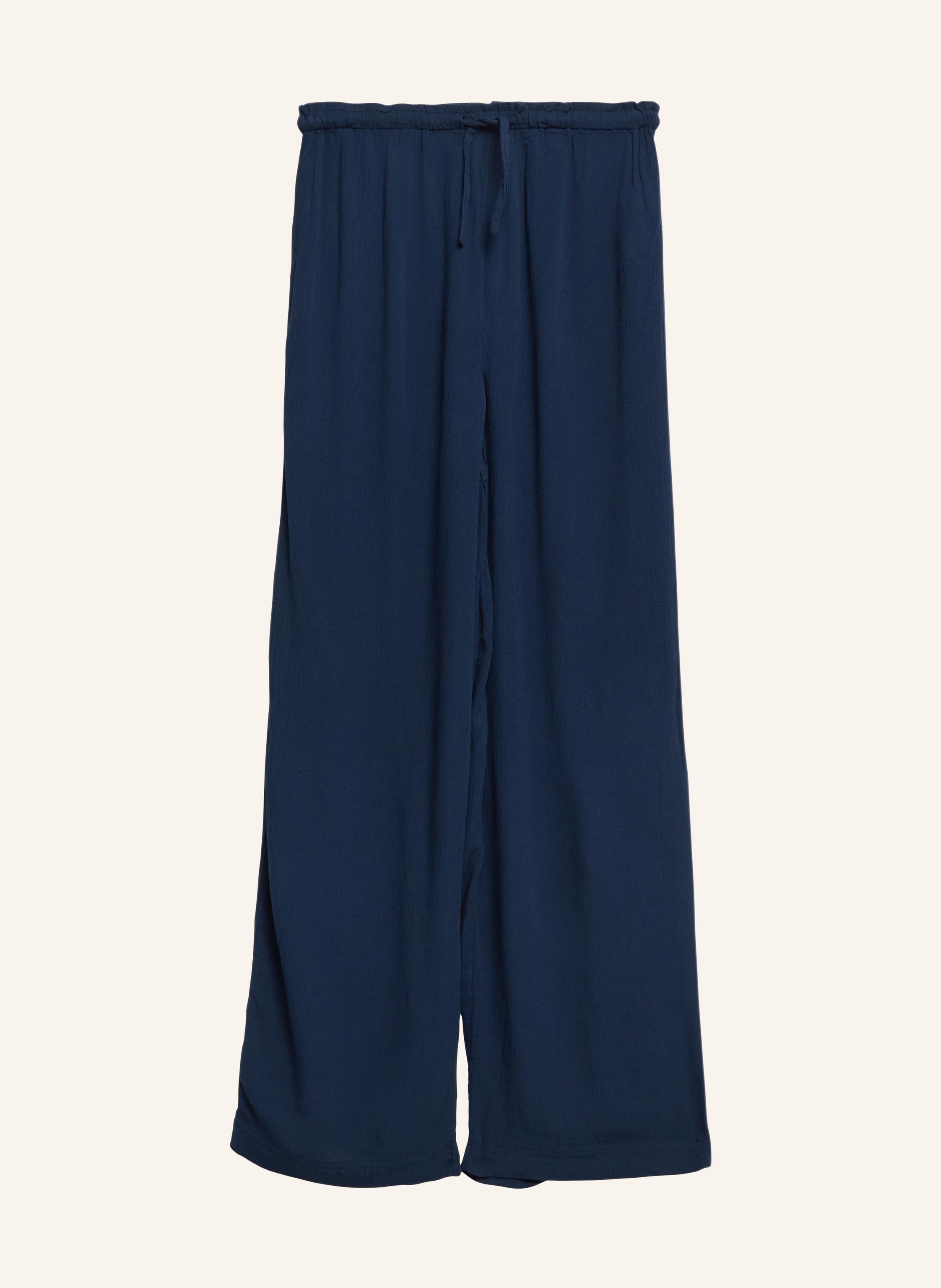 S.Oliver Hose Wide Leg blau
