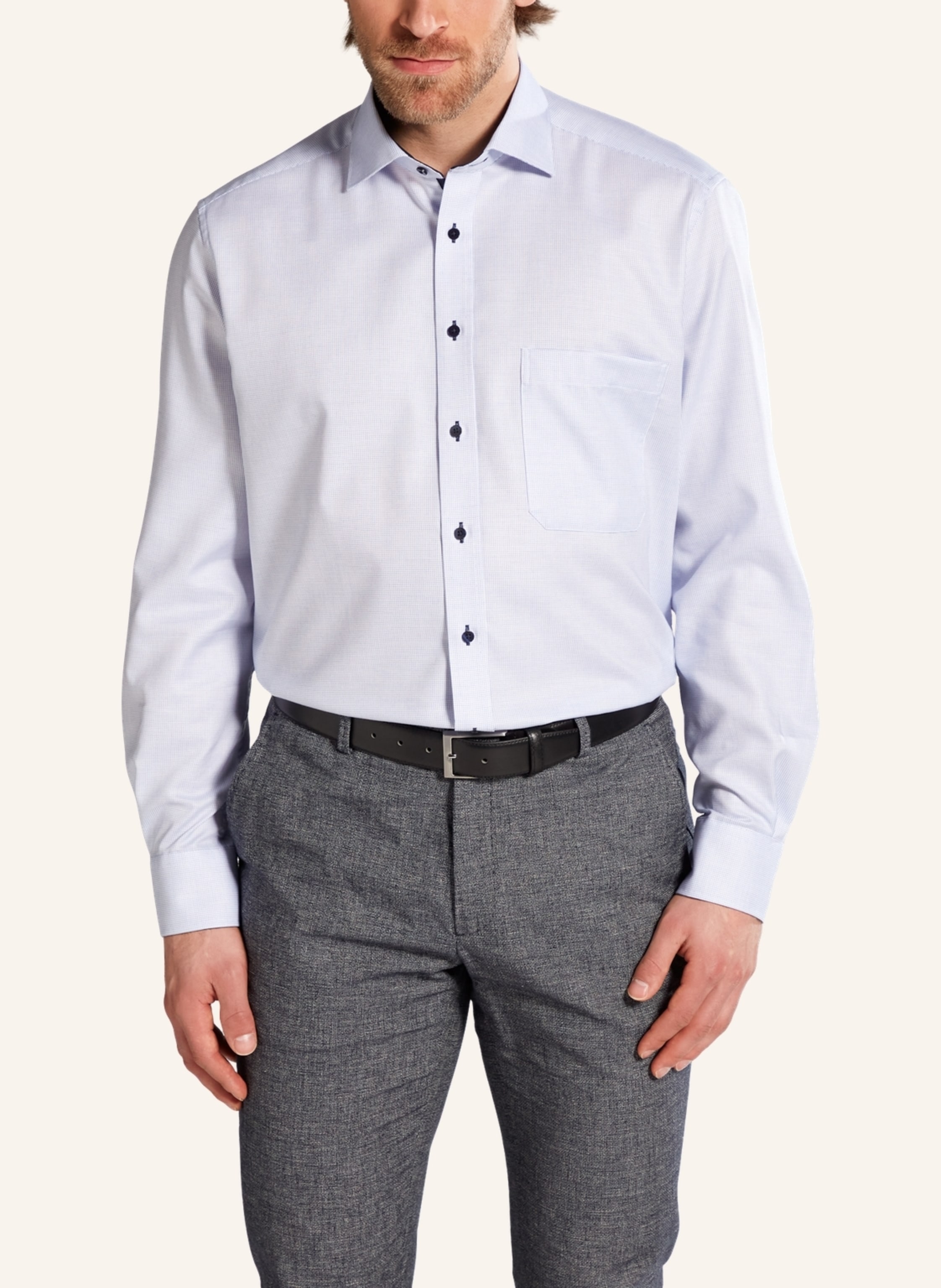 Thumbnail - Eterna Hemd Comfort Fit blau
