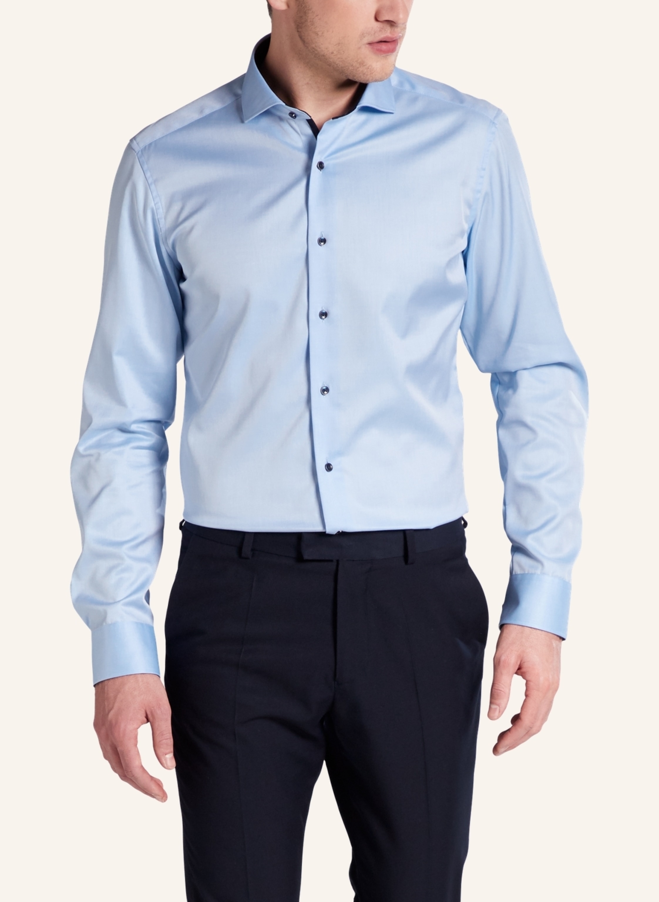 Thumbnail - Eterna Hemd Slim Fit blau