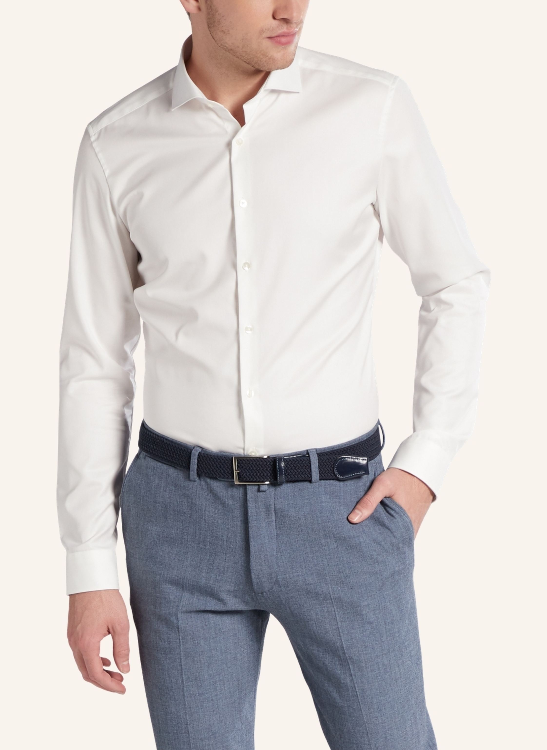 Thumbnail - Eterna Hemd Super Slim beige