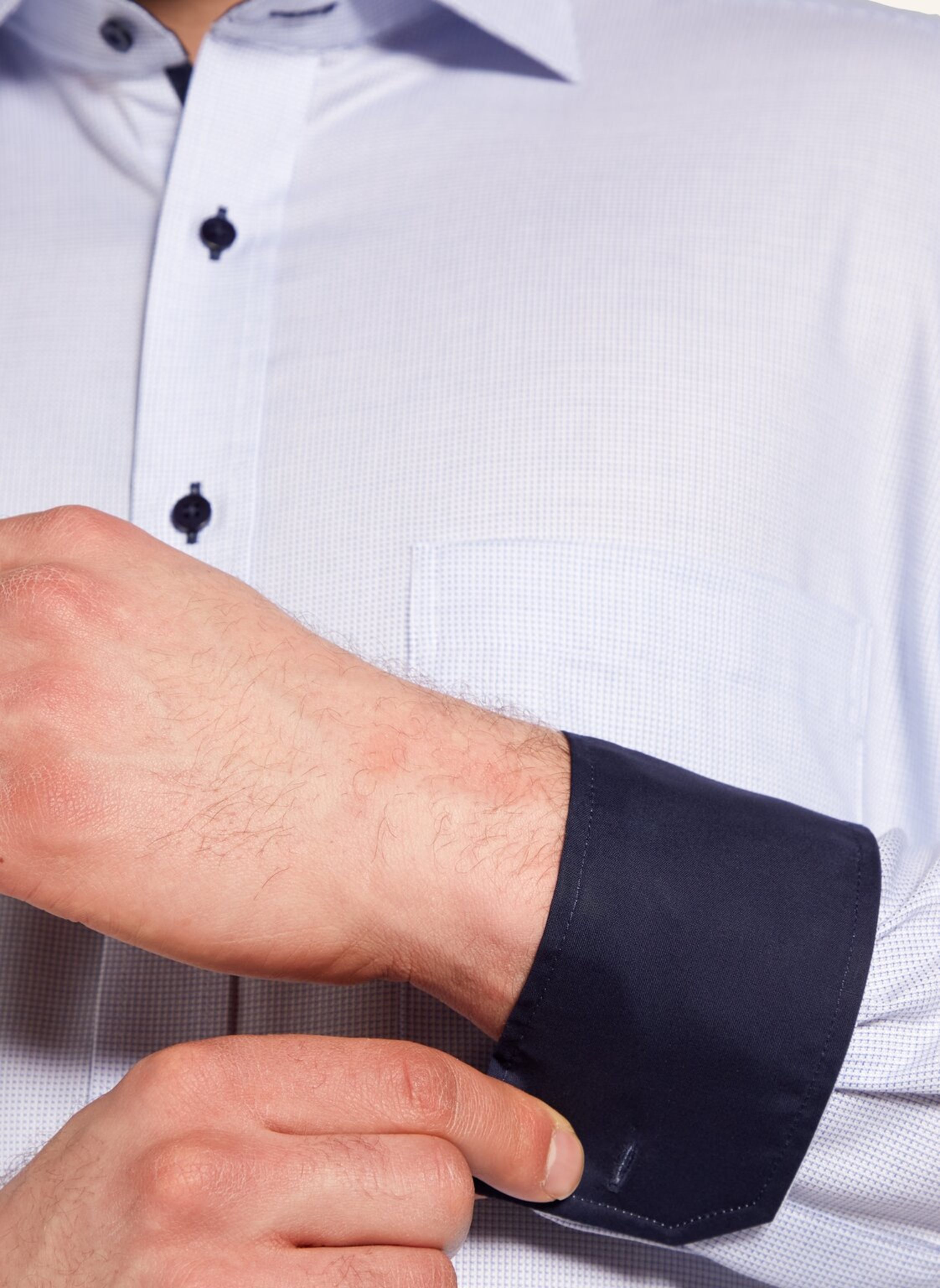 Thumbnail - Eterna Hemd Comfort Fit blau