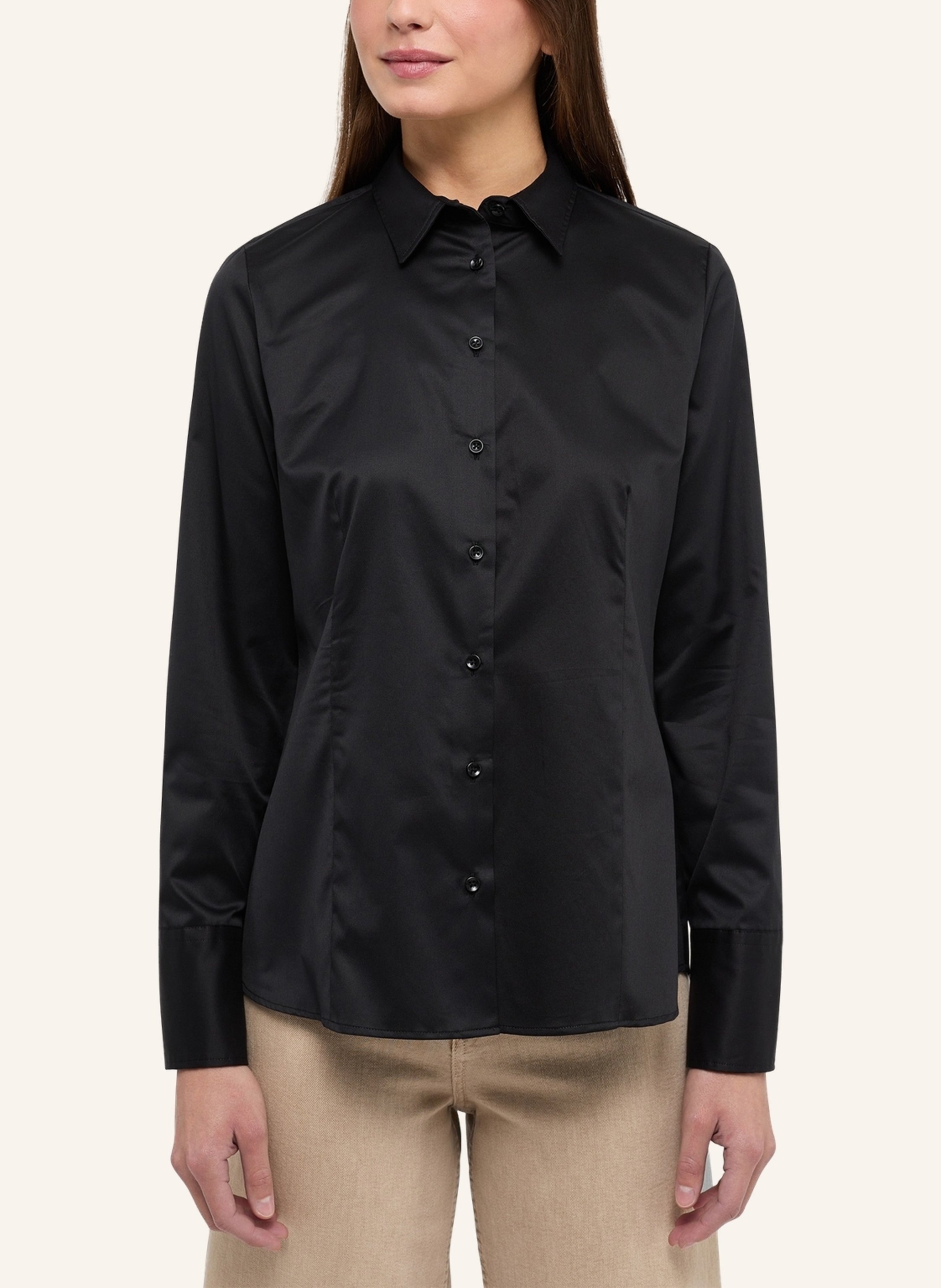 Thumbnail - Eterna Bluse Regular Fit schwarz