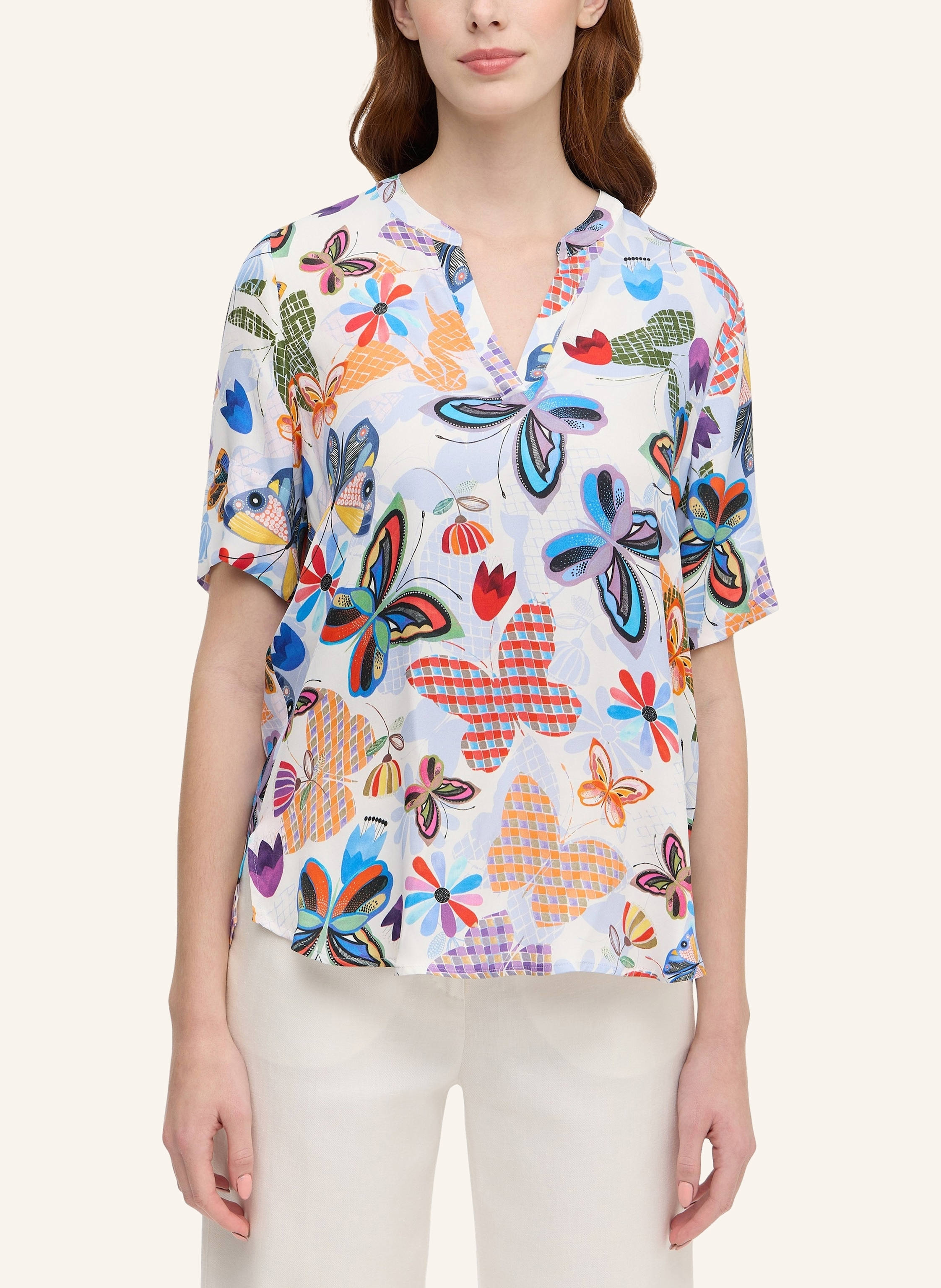 Thumbnail - Eterna Bluse Loose Fit blau