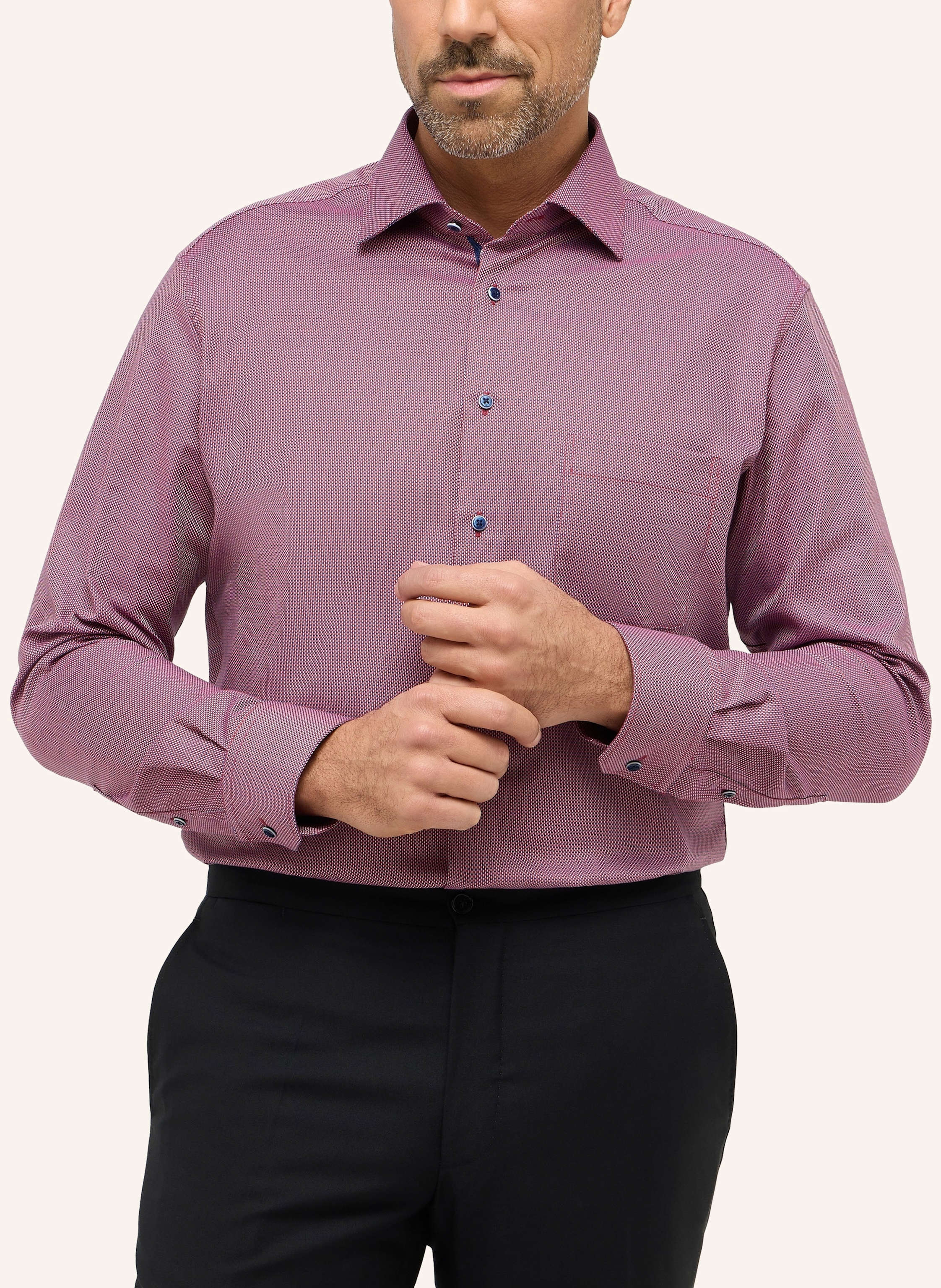 Thumbnail - Eterna Hemd Modern Fit rot