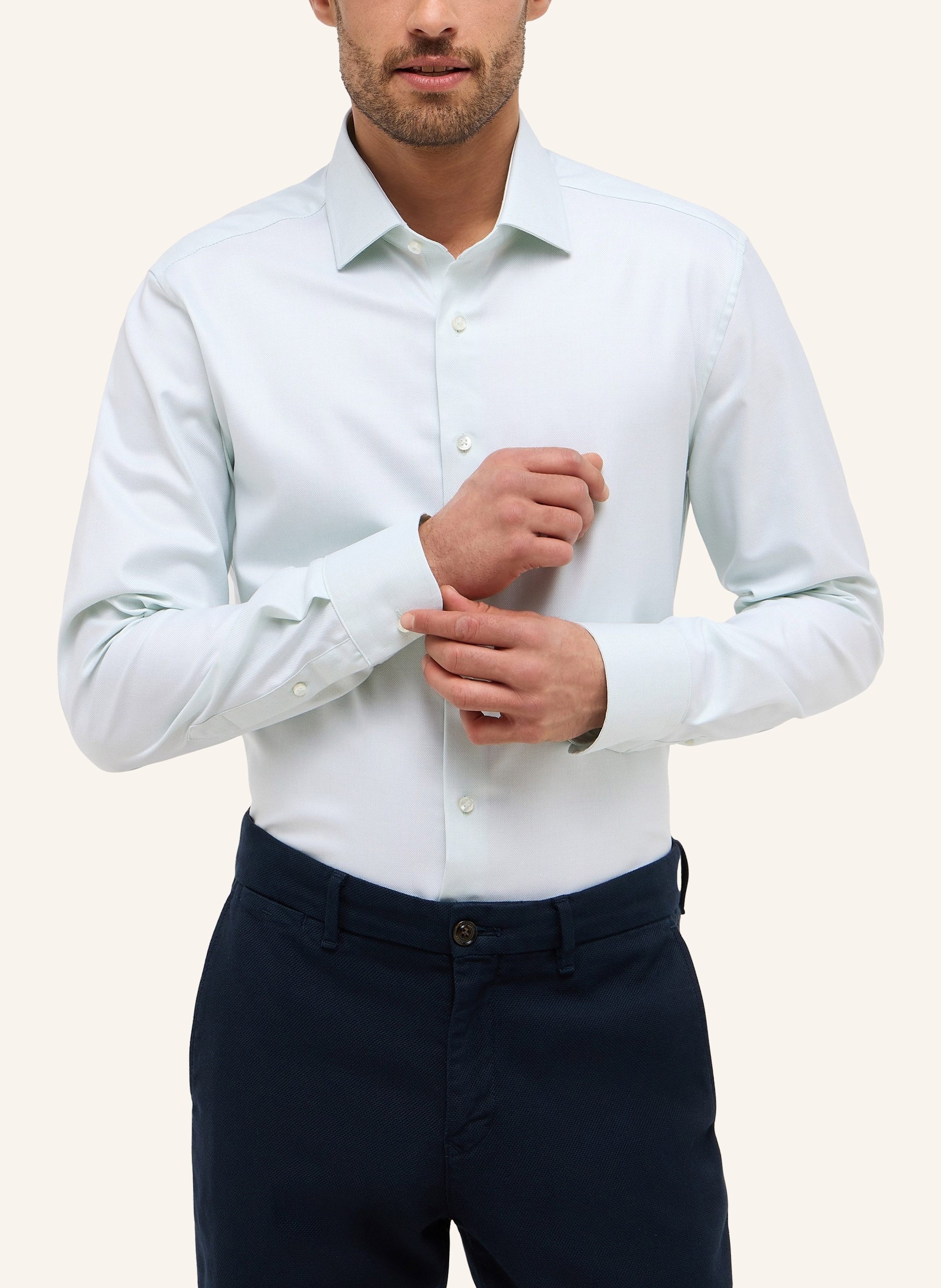 Thumbnail - 1863 By Eterna Hemd Slim Fit gruen