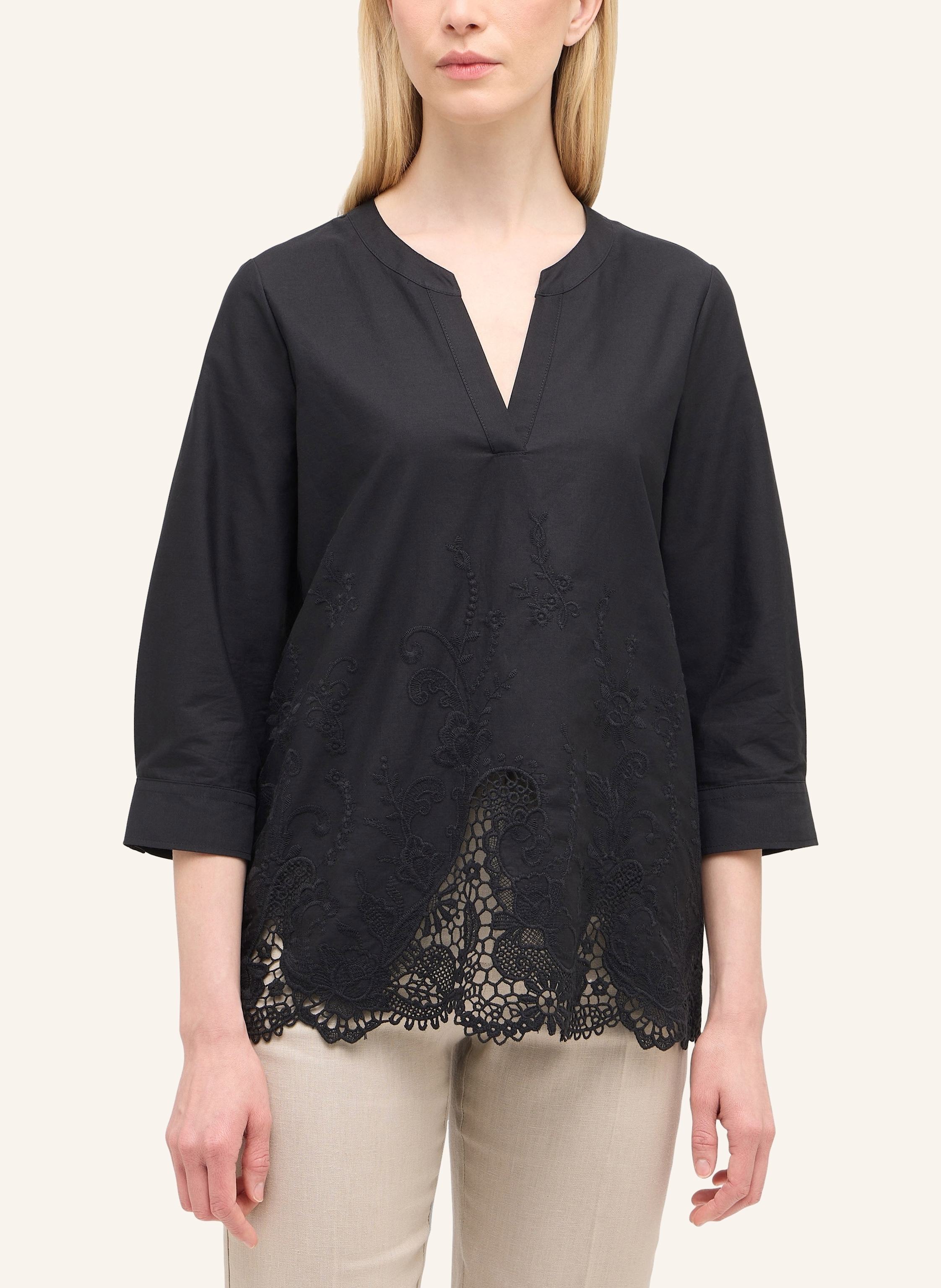 Thumbnail - Eterna Bluse Loose Fit schwarz