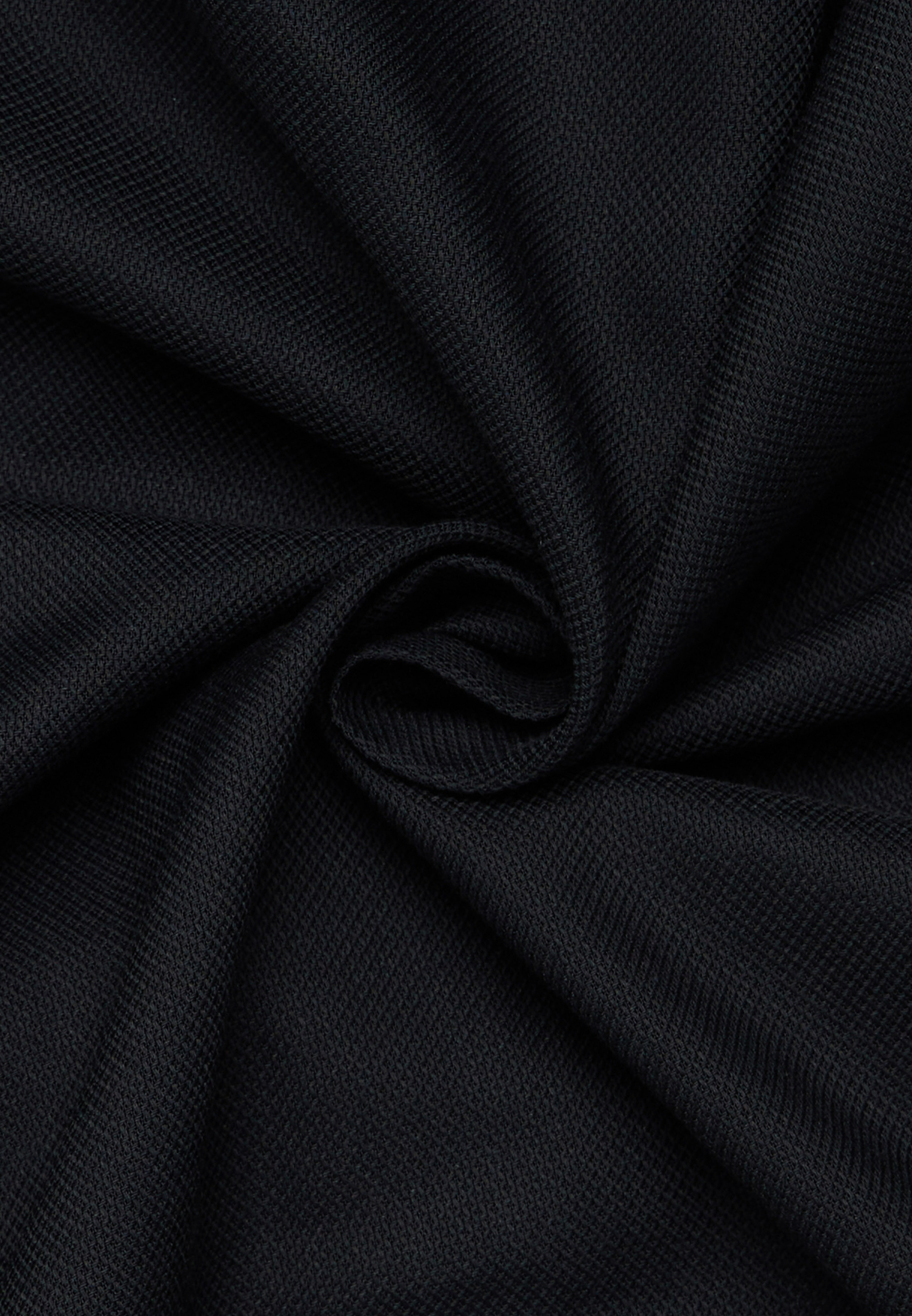 Thumbnail - Eterna Piqué-Hemd Comfort Fit schwarz