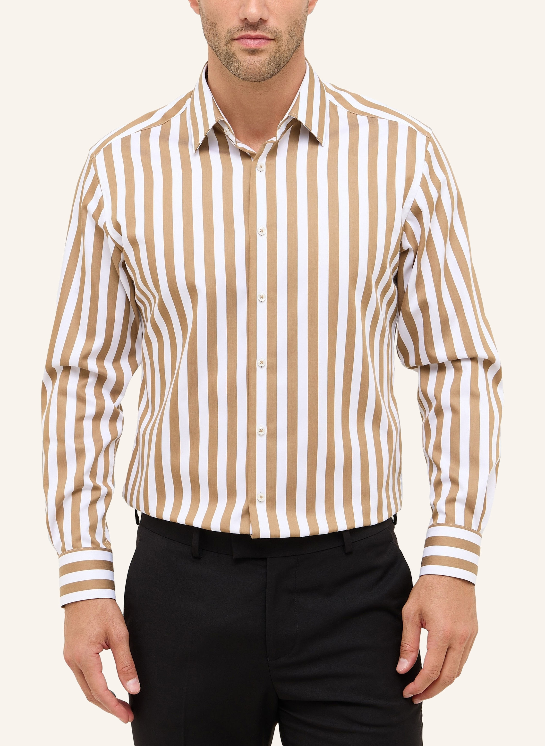 Thumbnail - Eterna Hemd Modern Fit beige