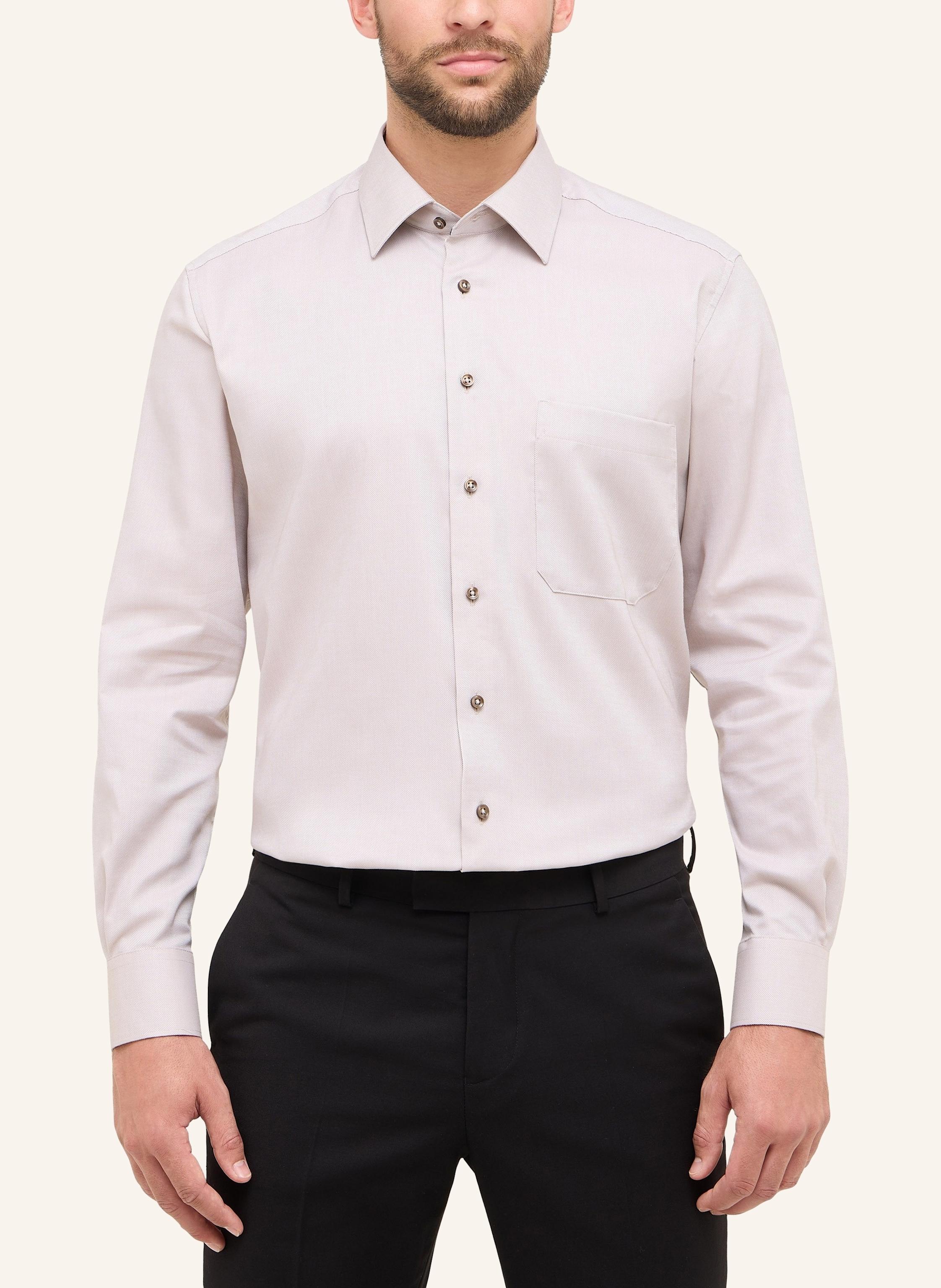 Thumbnail - Eterna Piqué-Hemd Comfort Fit beige