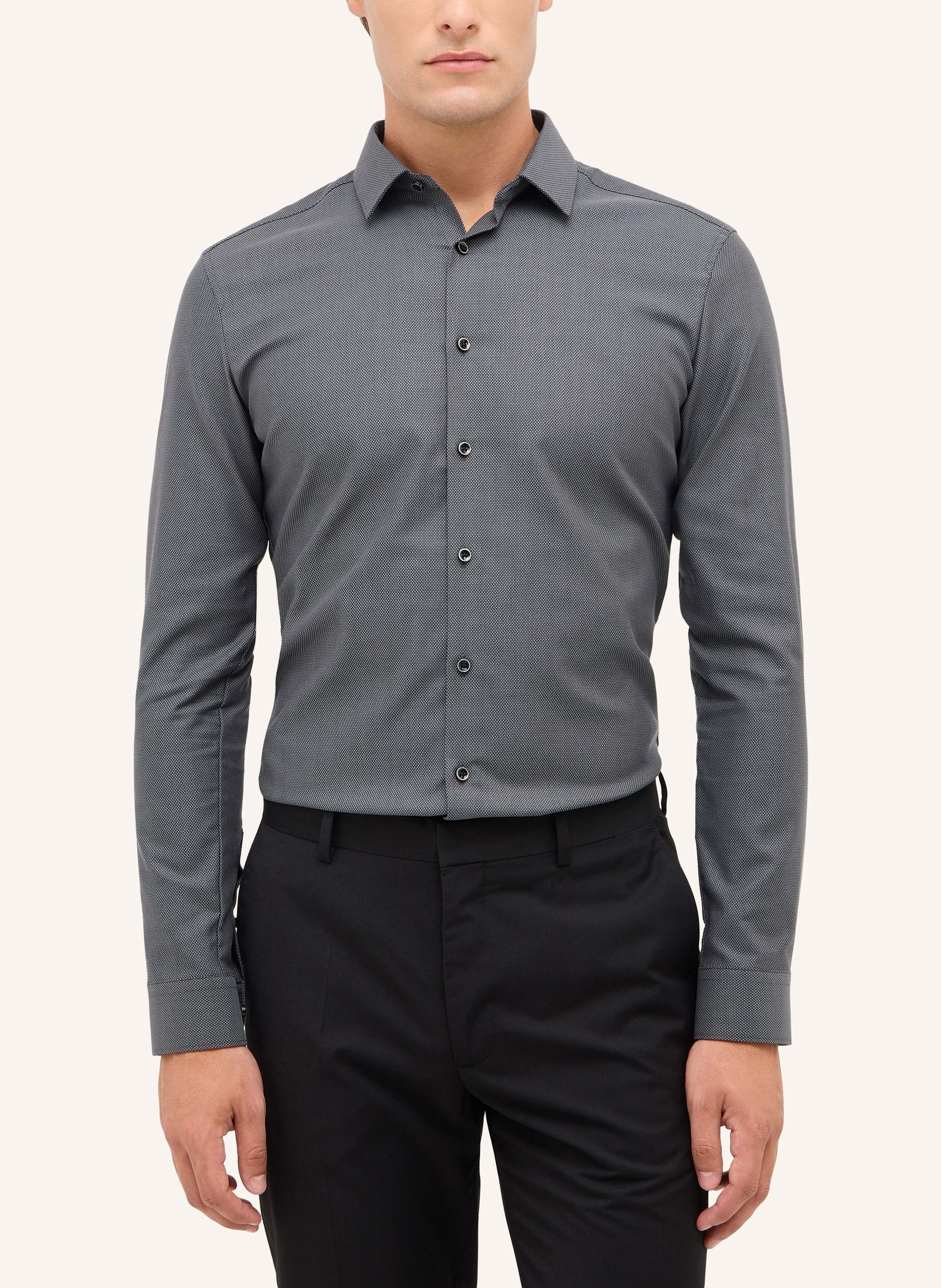 Thumbnail - Eterna Hemd Super Slim schwarz