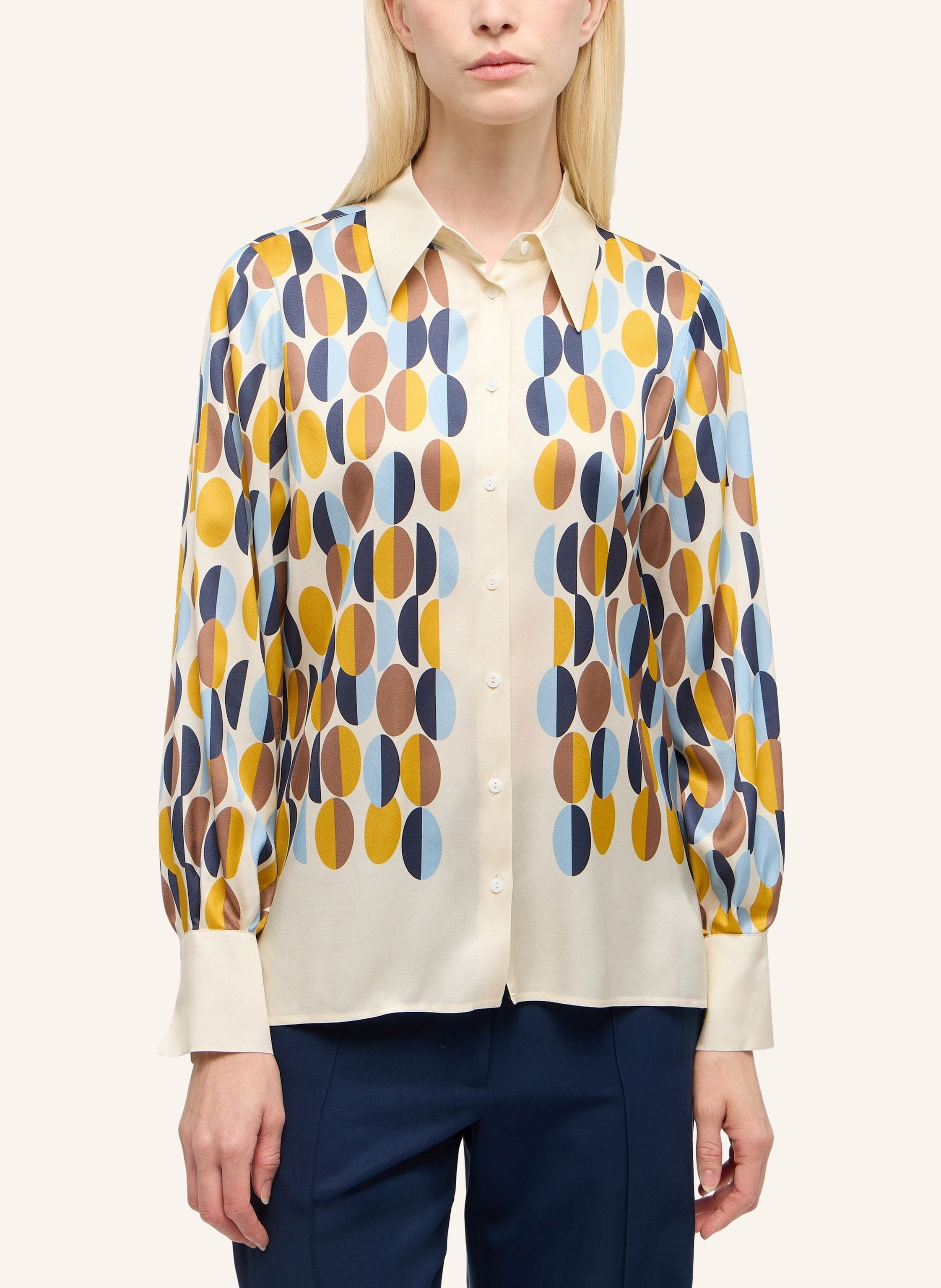 Thumbnail - 1863 By Eterna Bluse Loose Fit beige