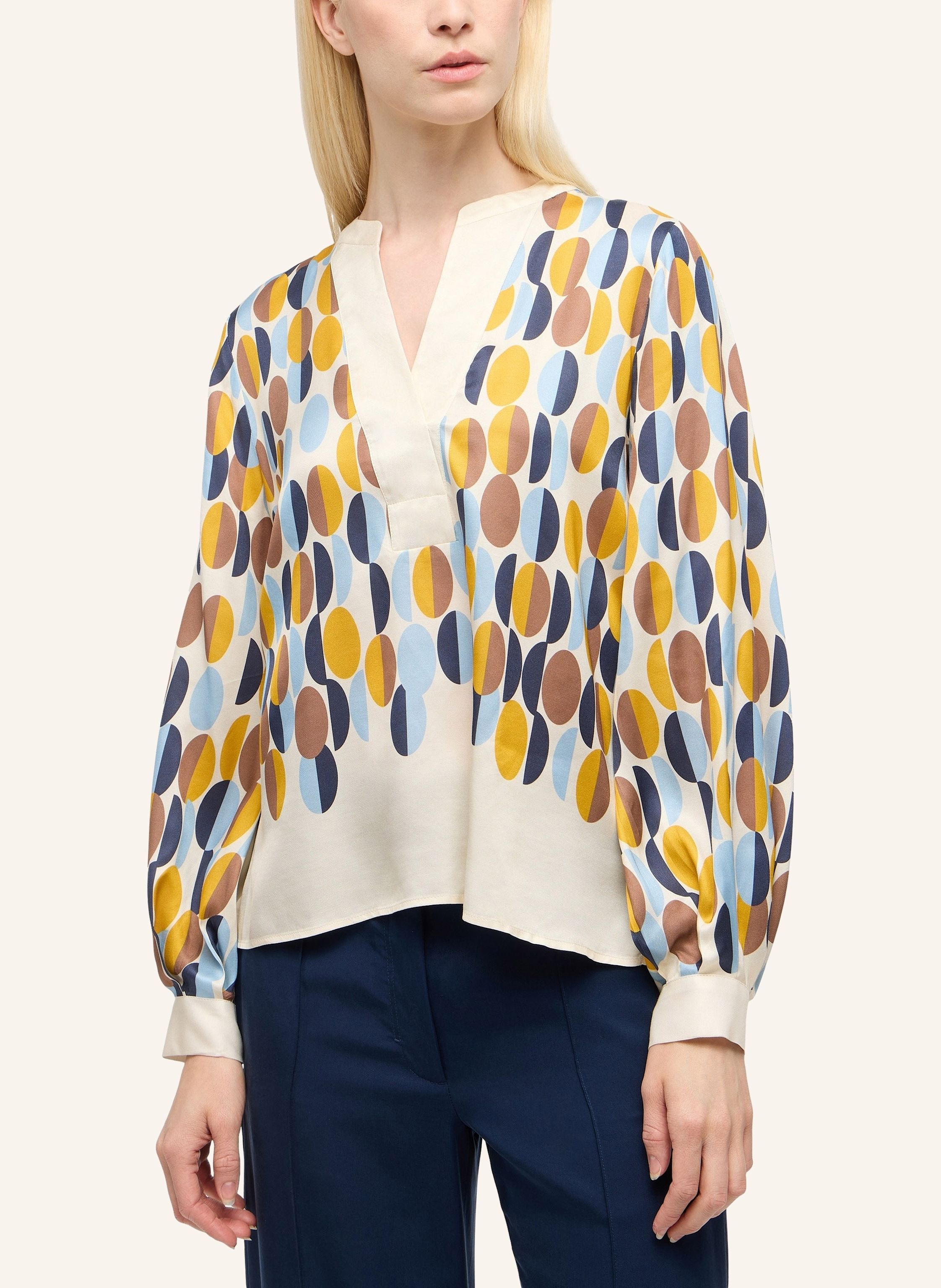 Thumbnail - 1863 By Eterna Bluse Loose Fit beige