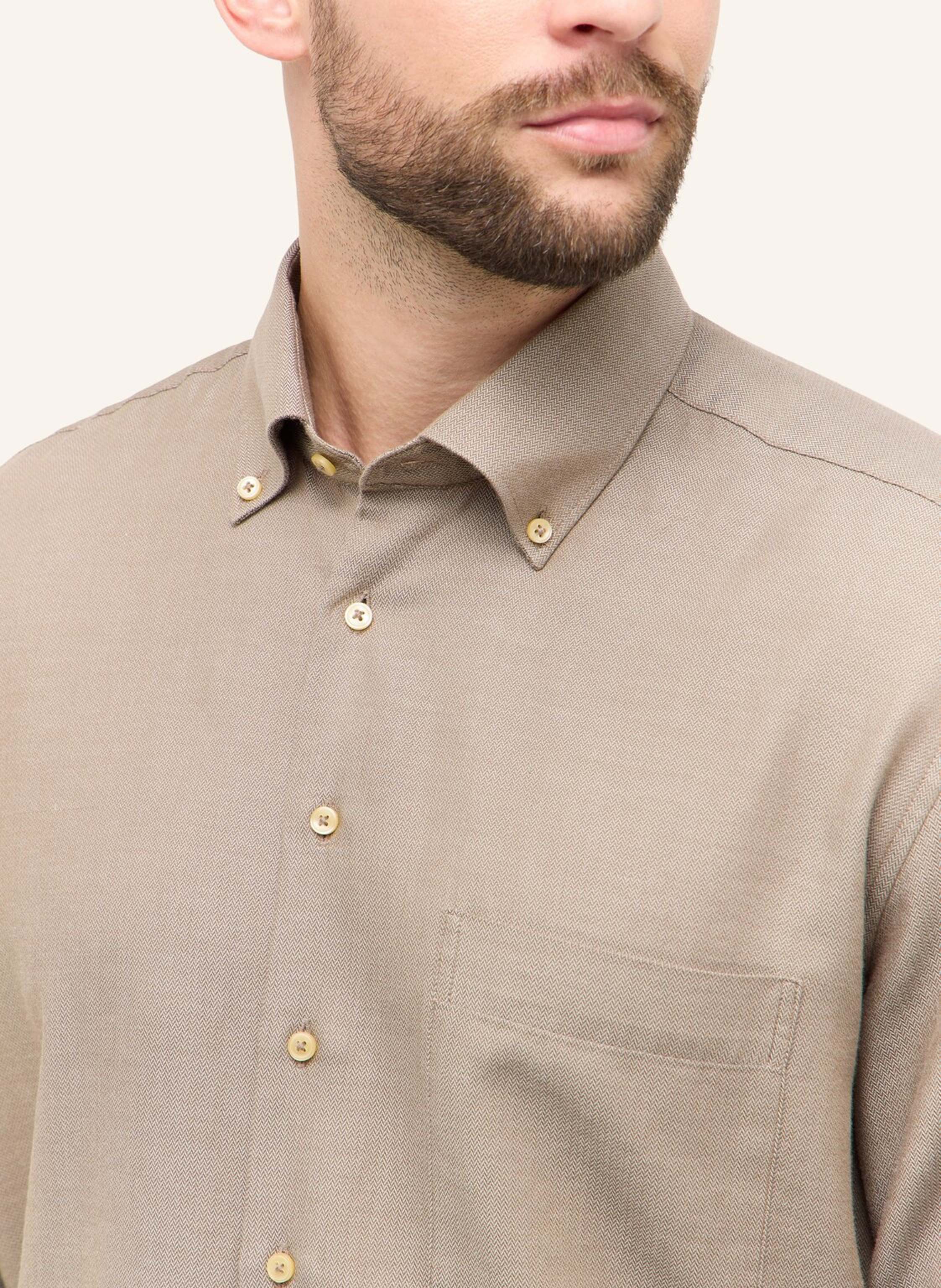 Thumbnail - Eterna Hemd Comfort Fit beige