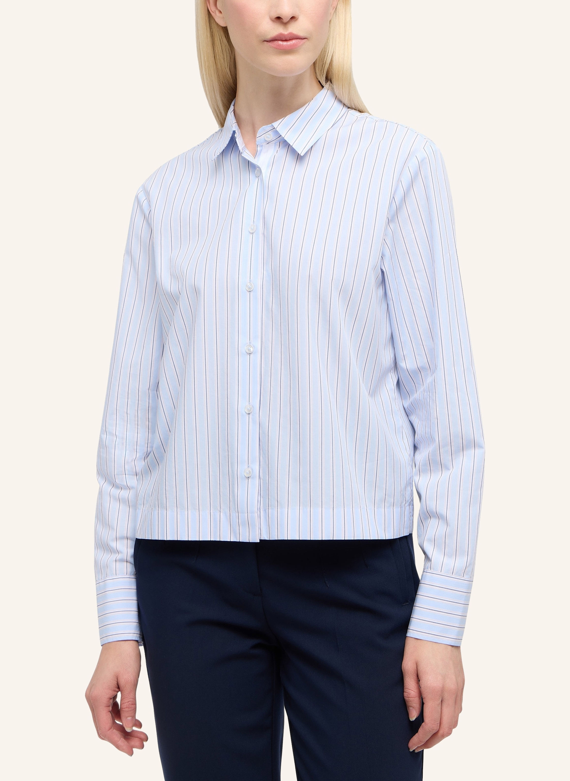 Thumbnail - Eterna Bluse Loose Fit blau