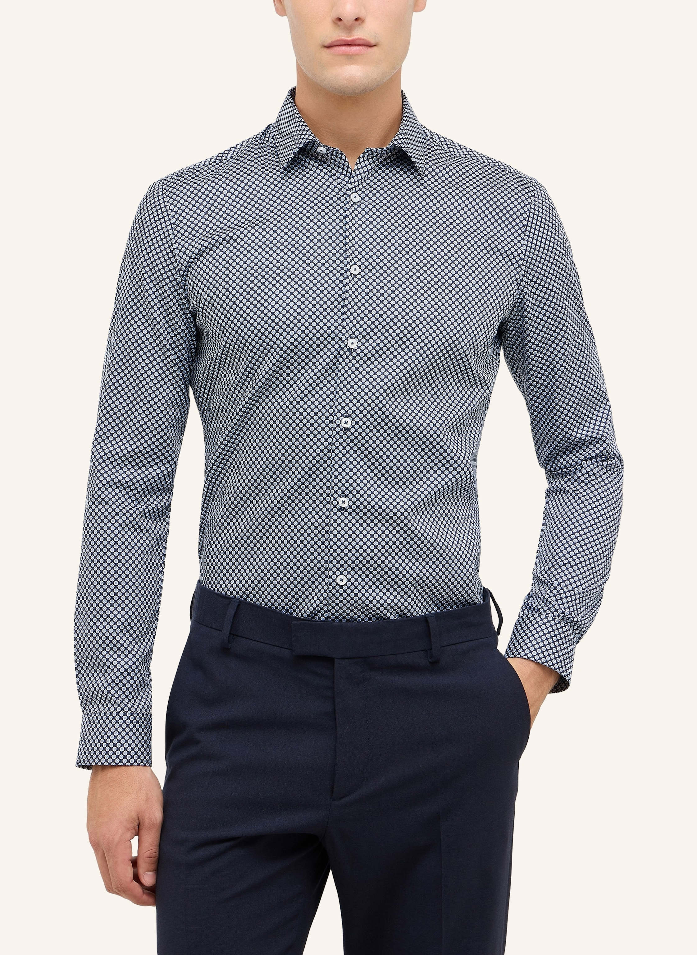 Thumbnail - Eterna Hemd Super Slim blau