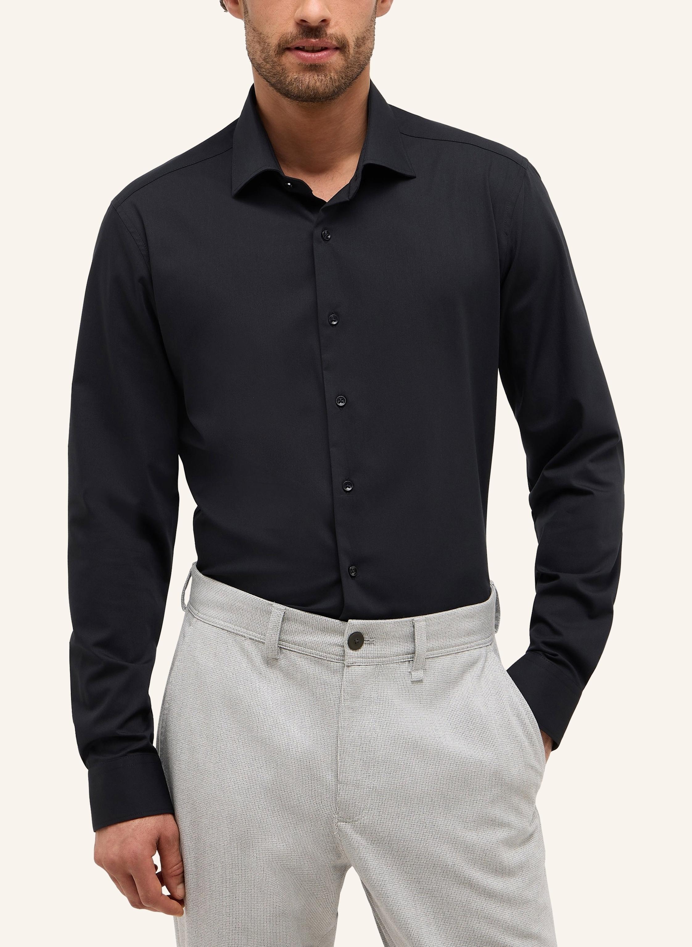 Thumbnail - Eterna Hemd Slim Fit schwarz