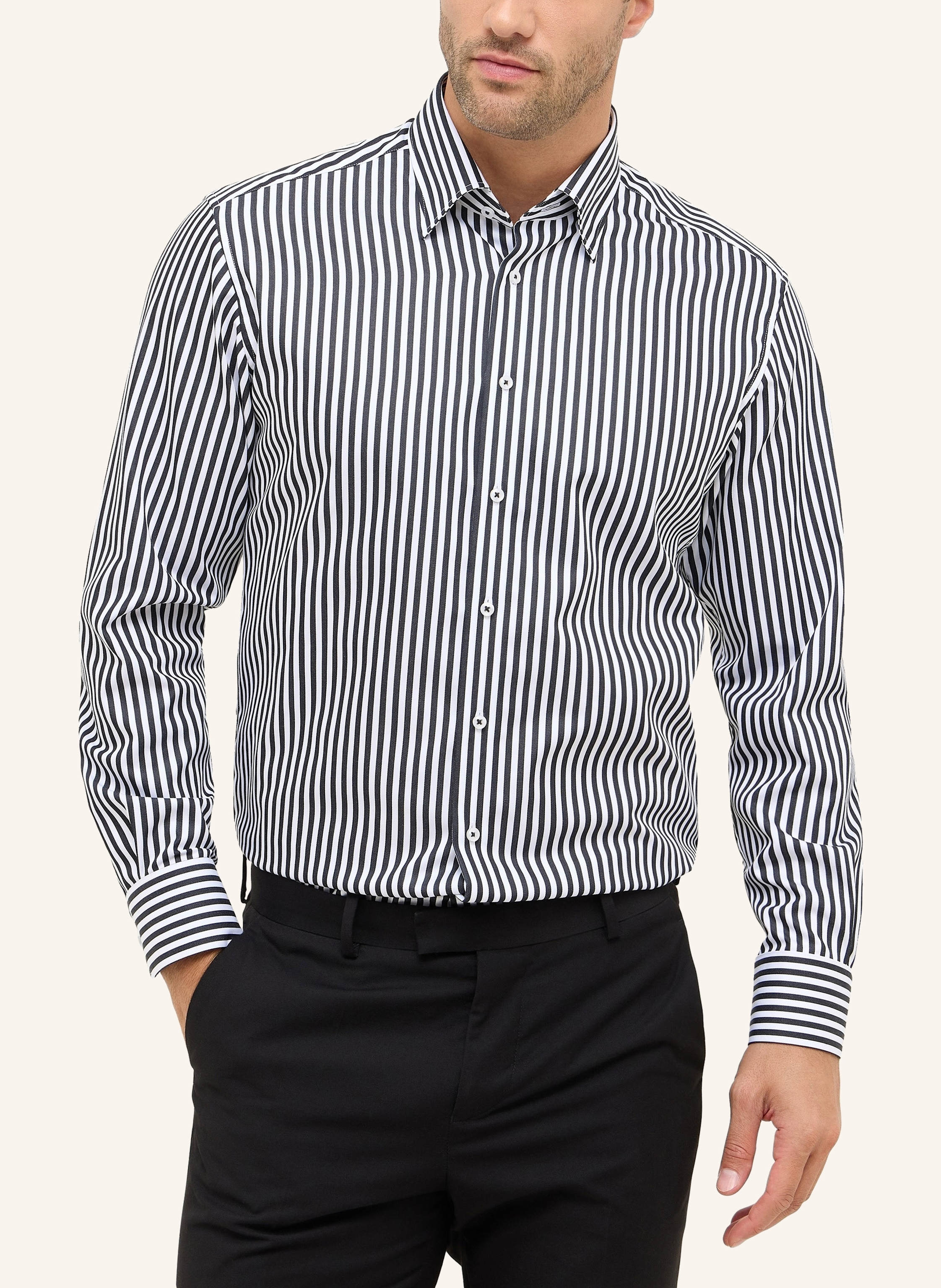 Thumbnail - Eterna Hemd Modern Fit schwarz