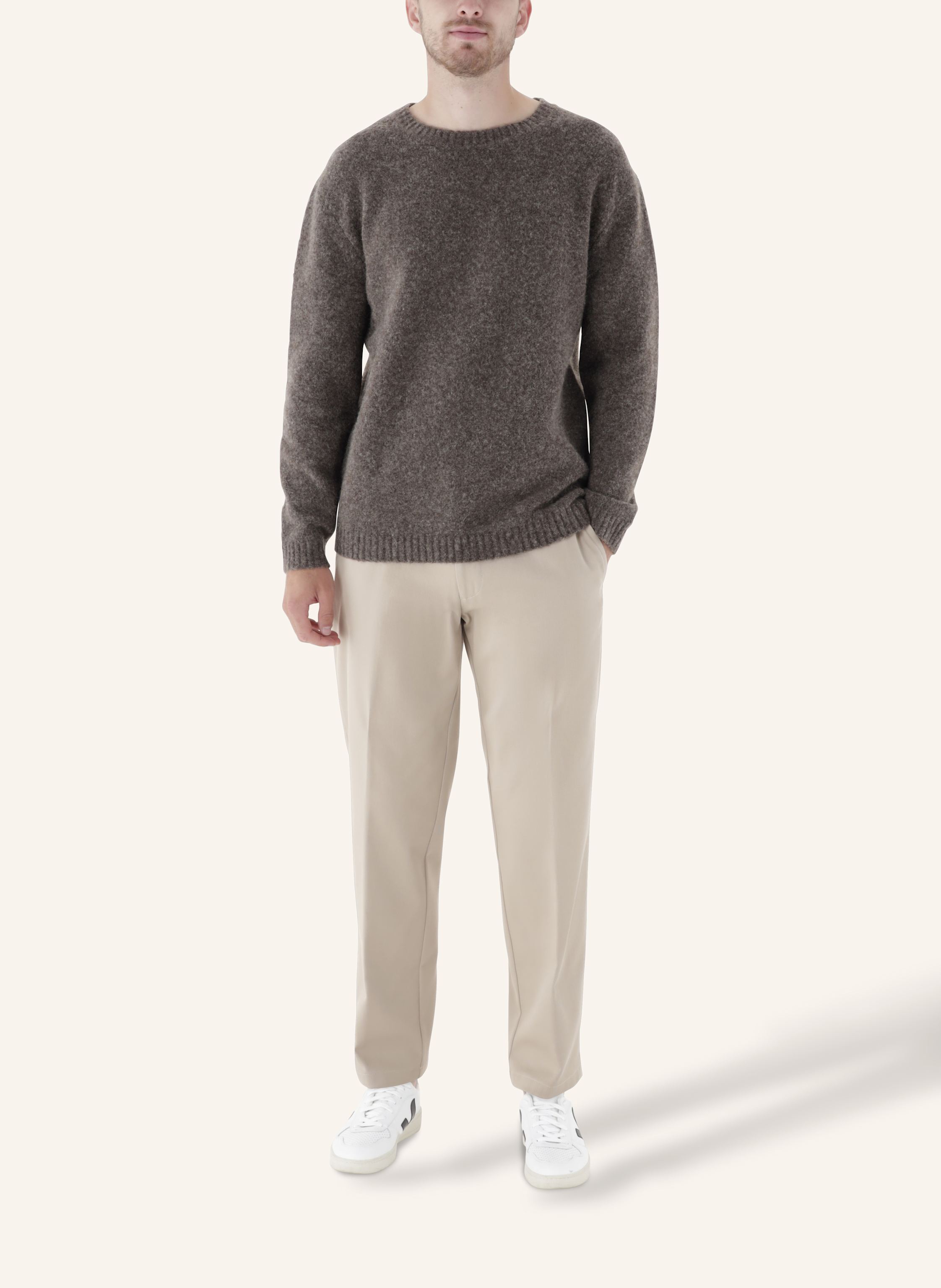 Thumbnail - Cg - Club Of Gents Strick Cg Bennie Slim Fit braun