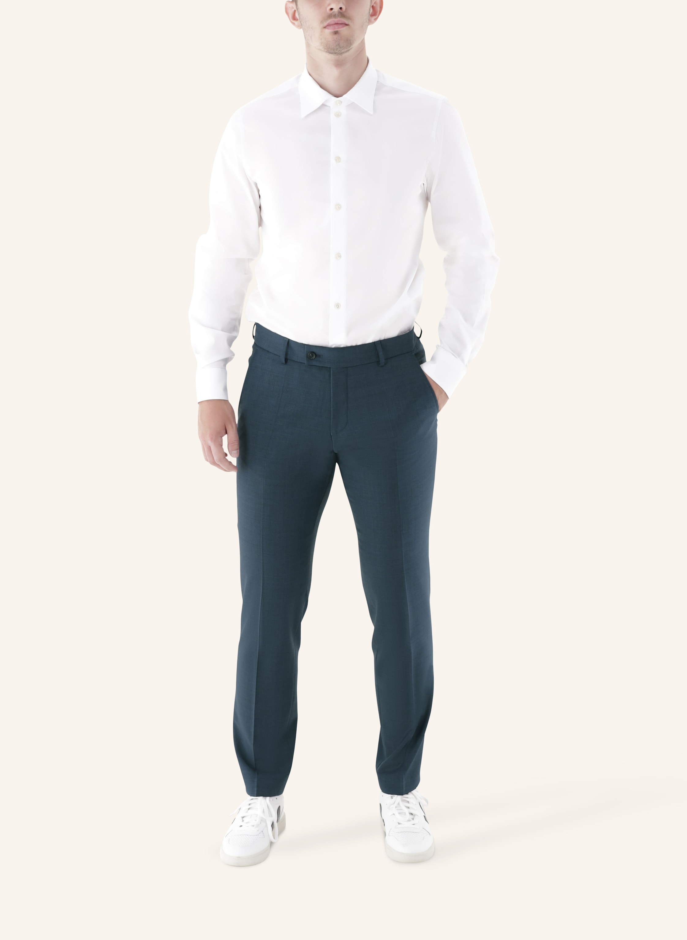 Thumbnail - Cg - Club Of Gents Hose Cg Cole Slim Fit blau