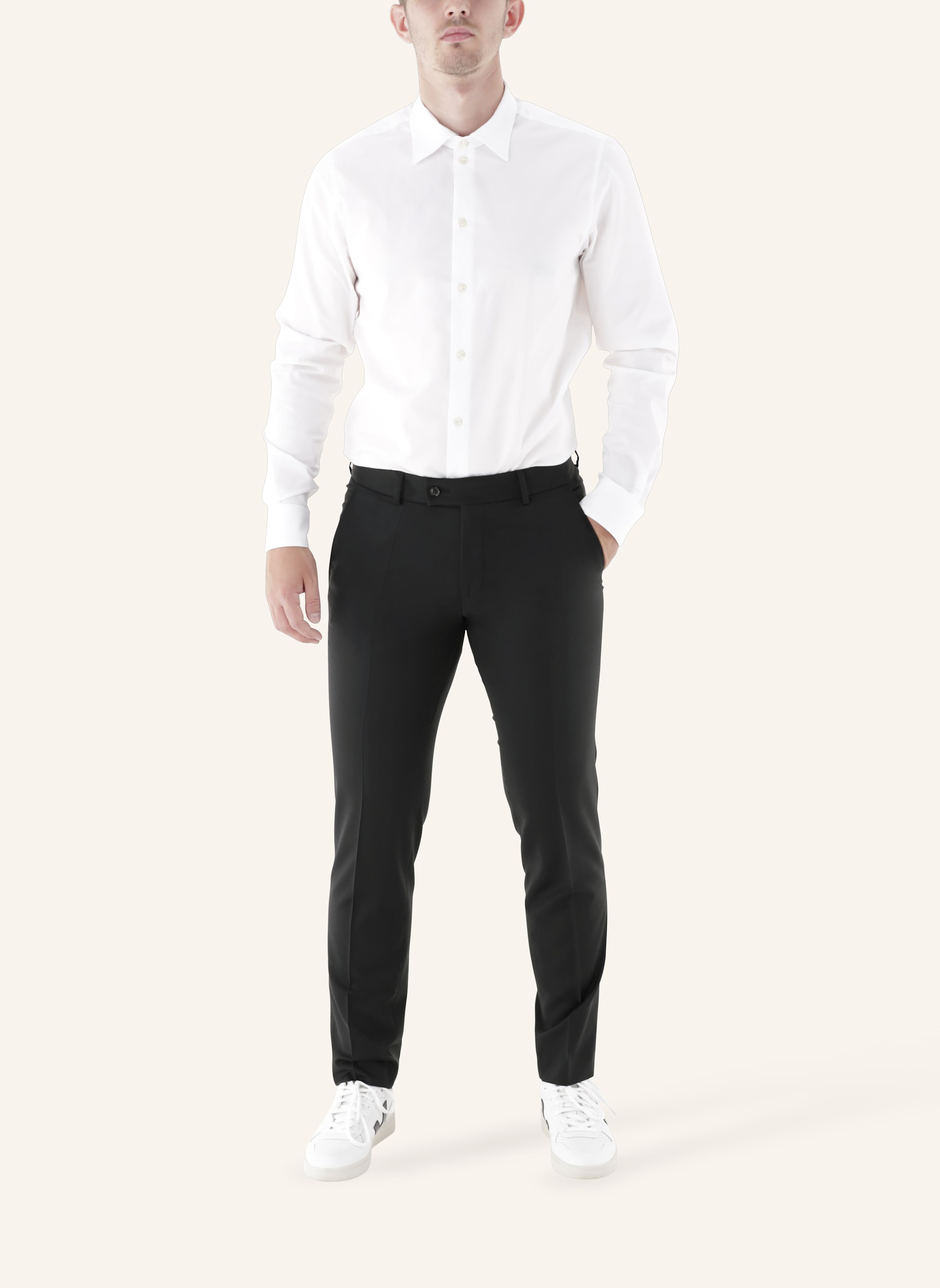 Thumbnail - Cg - Club Of Gents Hose Cg Cole-N Slim Fit schwarz