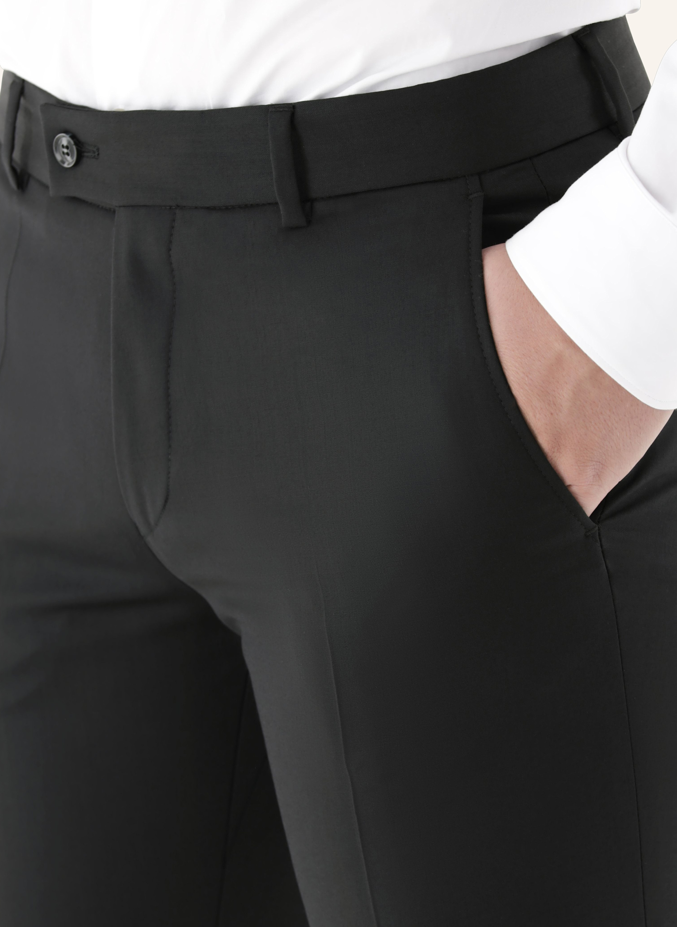 Thumbnail - Cg - Club Of Gents Hose Cg Cole-N Slim Fit schwarz