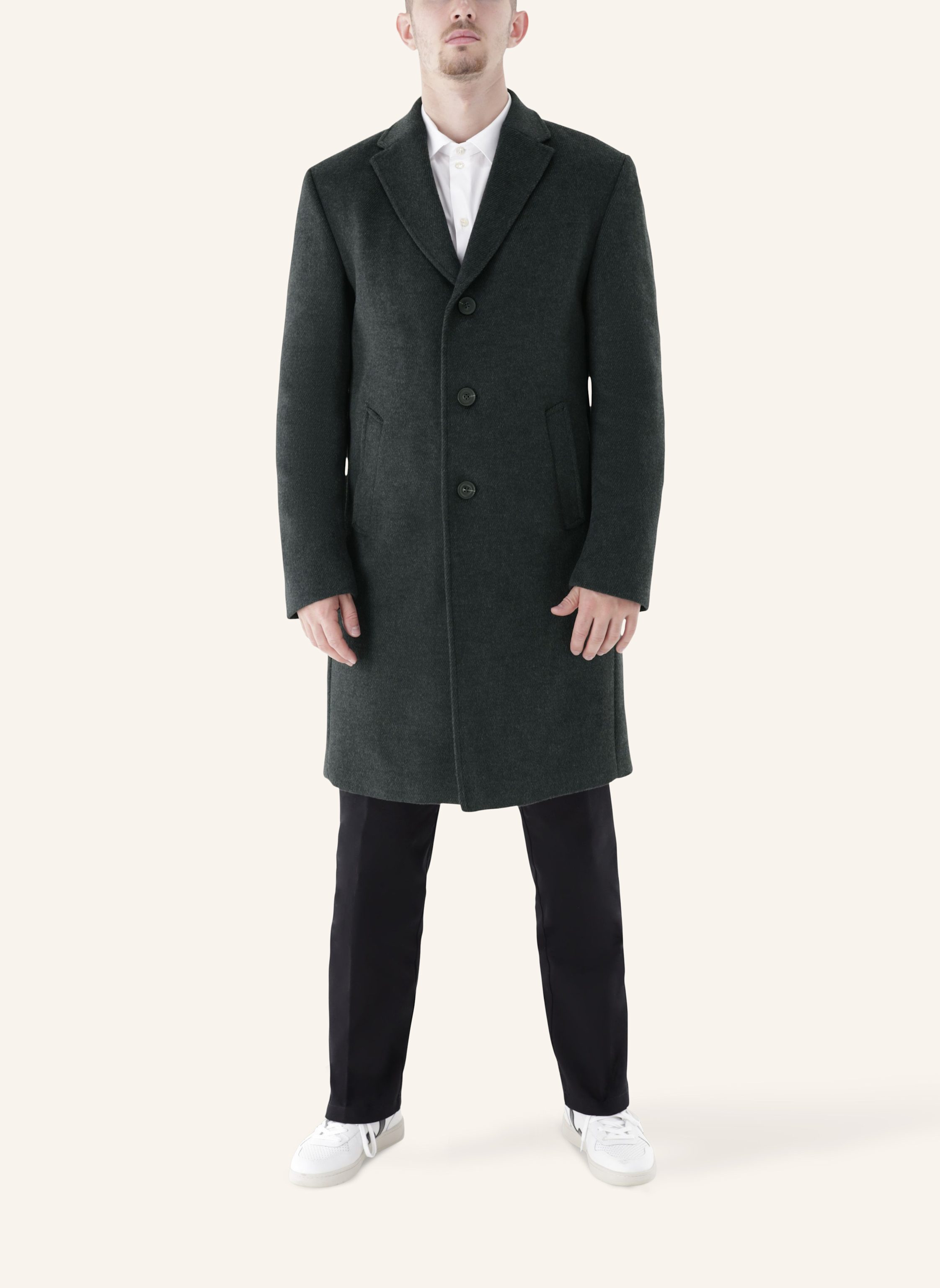 Thumbnail - Cg - Club Of Gents Mantel Cg Manfred Slim Fit grau