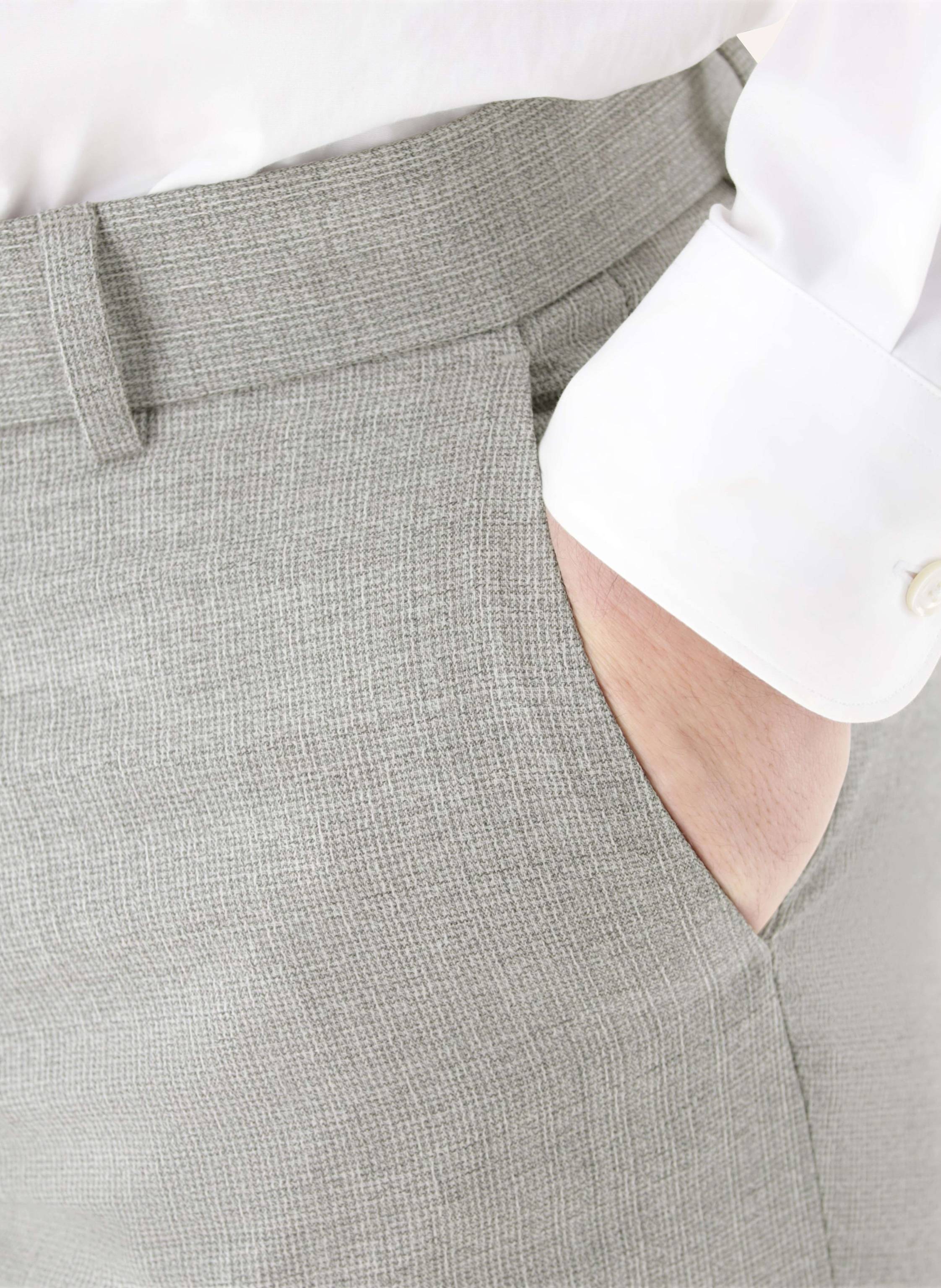 Thumbnail - Cg - Club Of Gents Hose Cg Paco Slim Fit grau