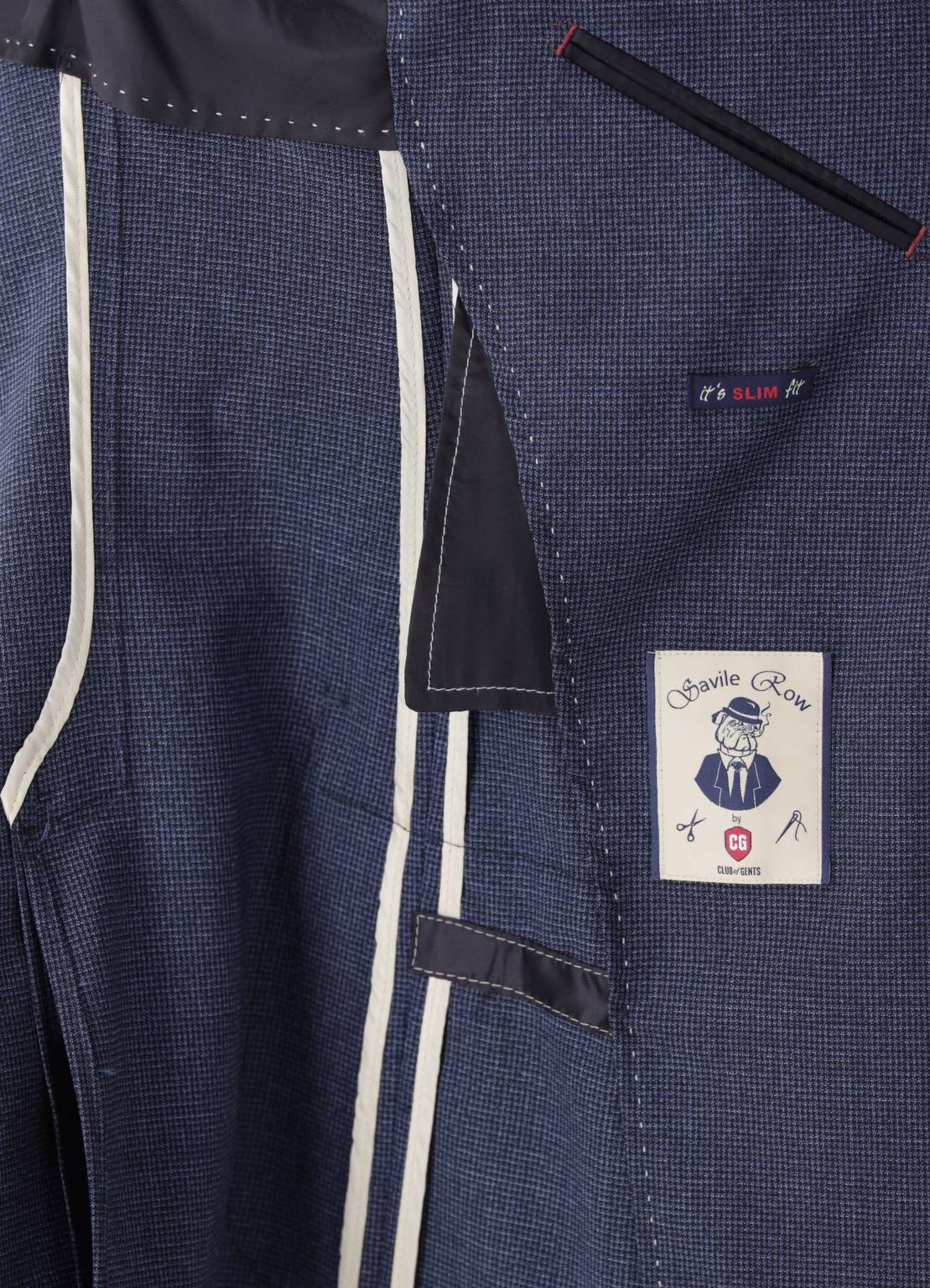 Thumbnail - Cg - Club Of Gents Sakko Cg Carver Sv Slim Fit blau